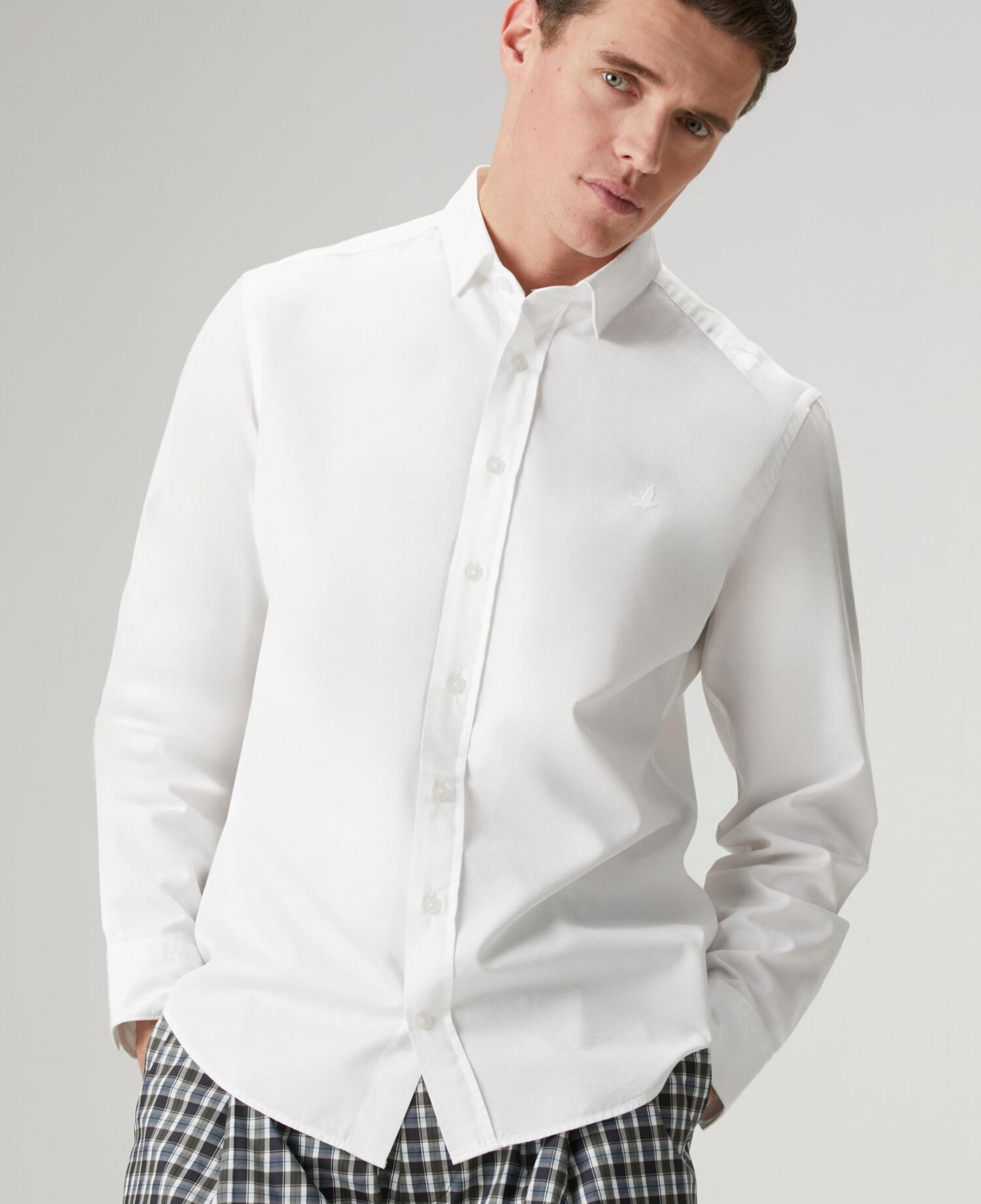 Beymen Club Erkek Comfort Fit Beyaz Tencel Twill Gömlek