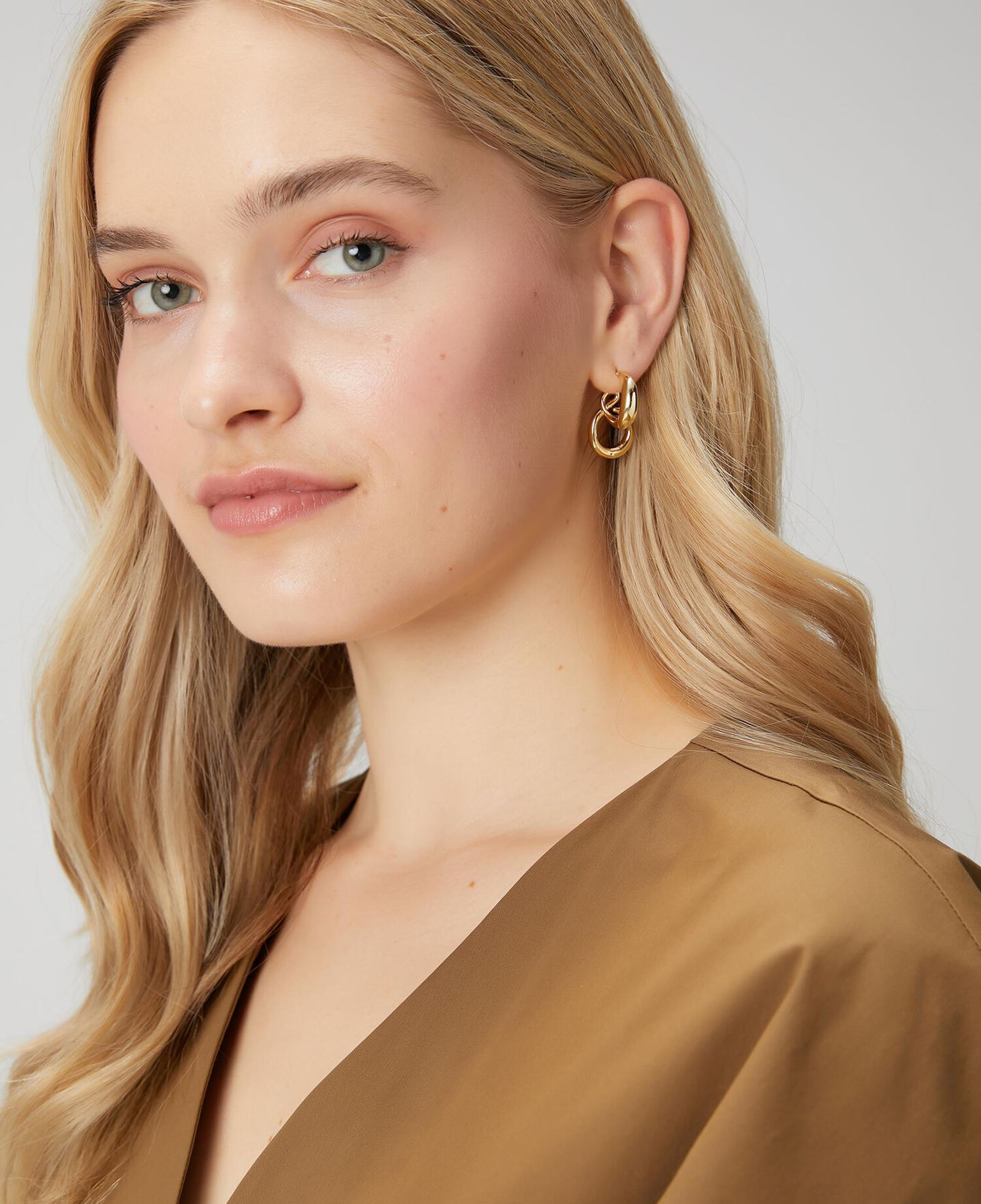 Beymen Club Kadın Gold 2li Oval Küpe