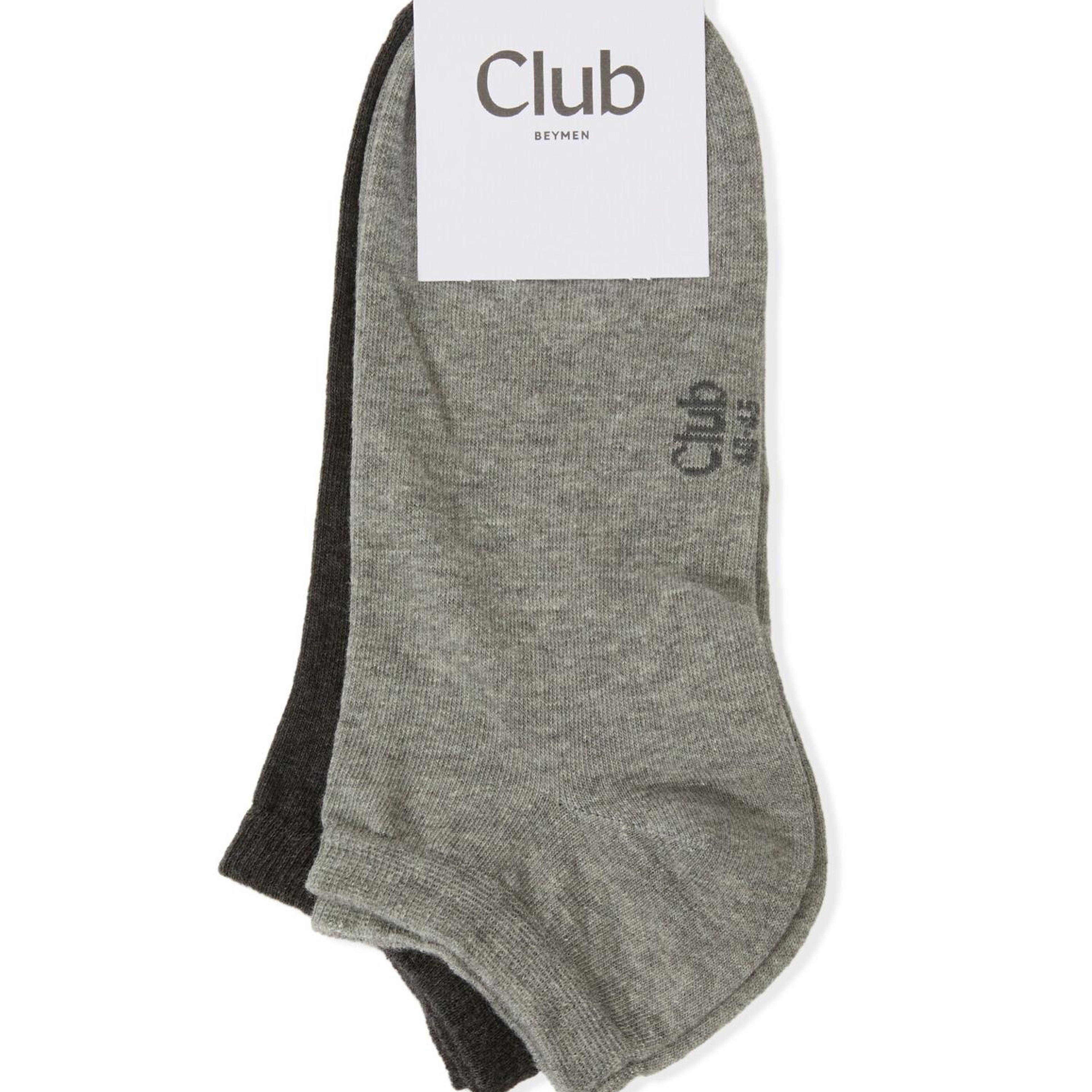 Beymen Club Erkek Gri Antrasit 2li Patik Çorap Seti