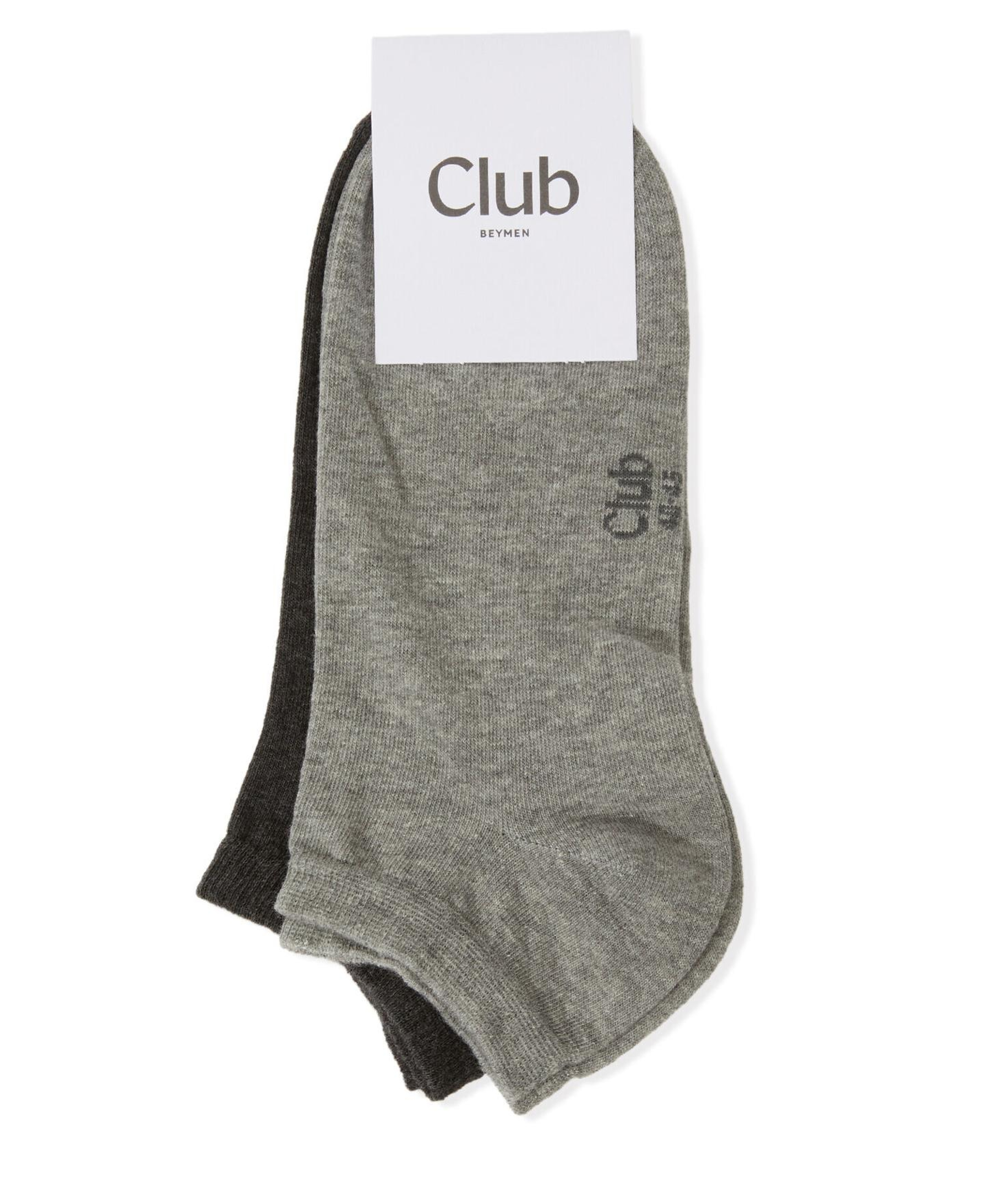 Beymen Club Erkek Gri Antrasit 2li Patik Çorap Seti