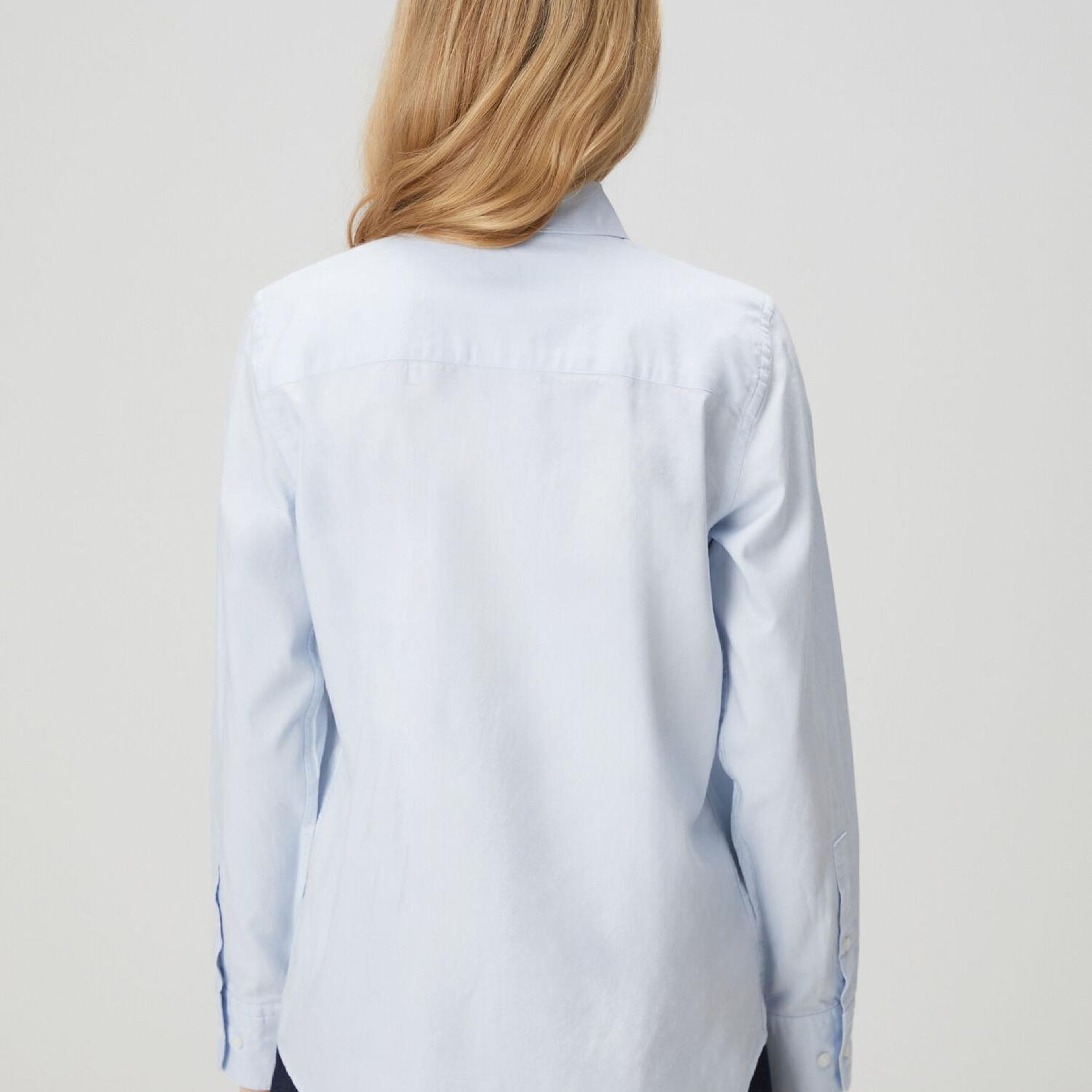 Beymen Club Kadın Mavi Klasik Oxford Gömlek