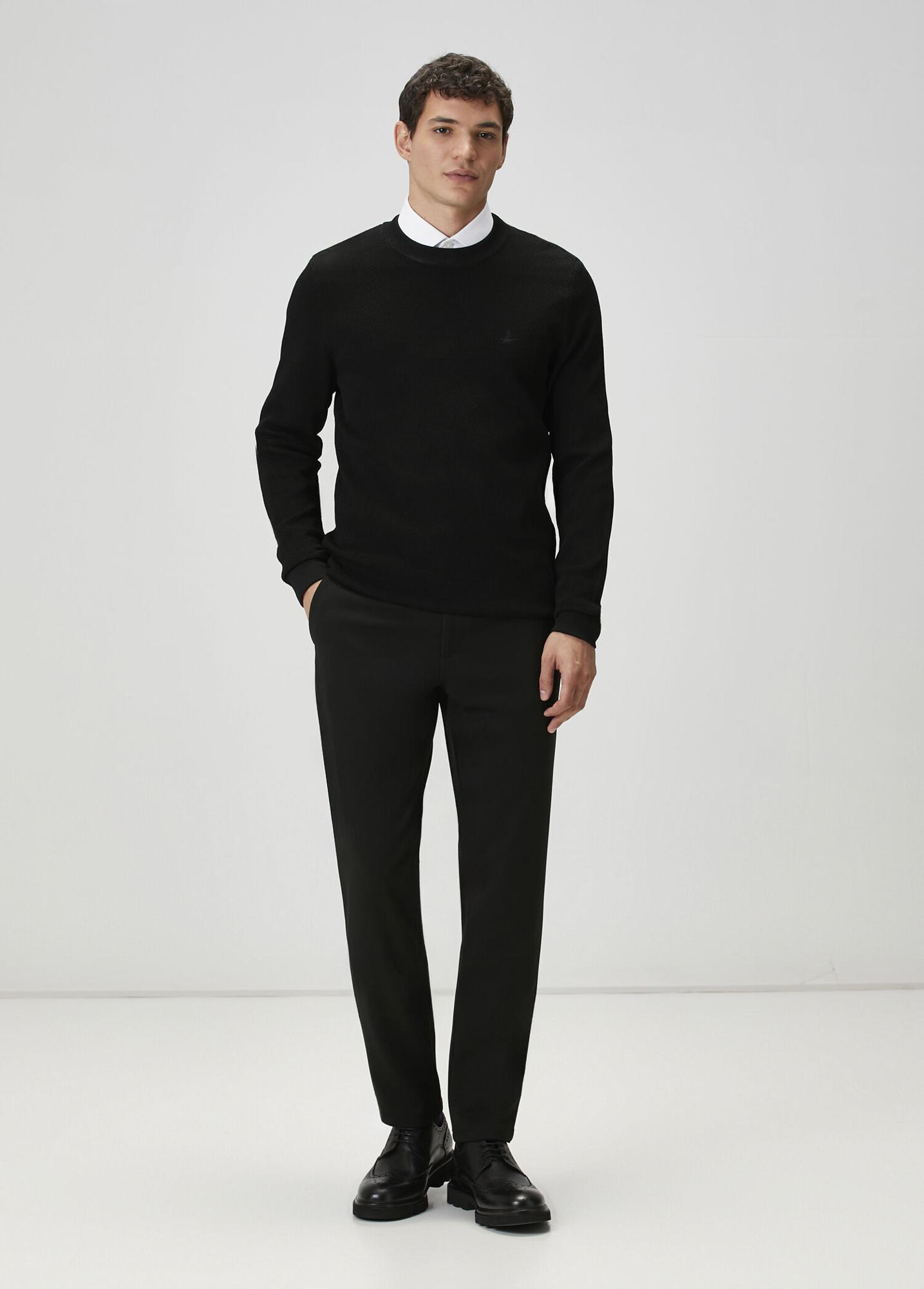 Beymen Club Erkek Slim Fit Beyaz Armürlü Non-iron Gömlek