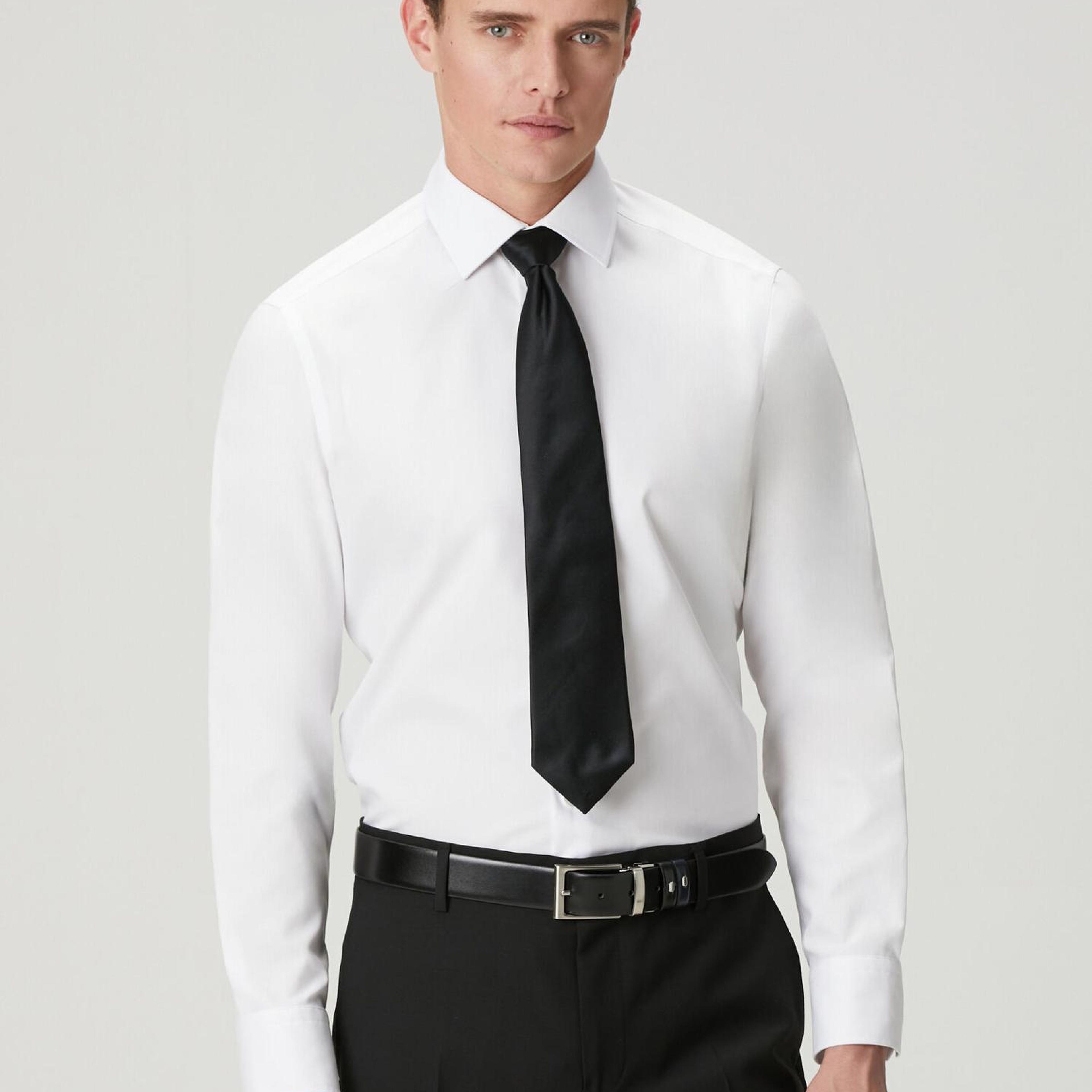 Beymen Club Erkek Comfort Fit Beyaz Klasik Non-iron Oxford Gömlek