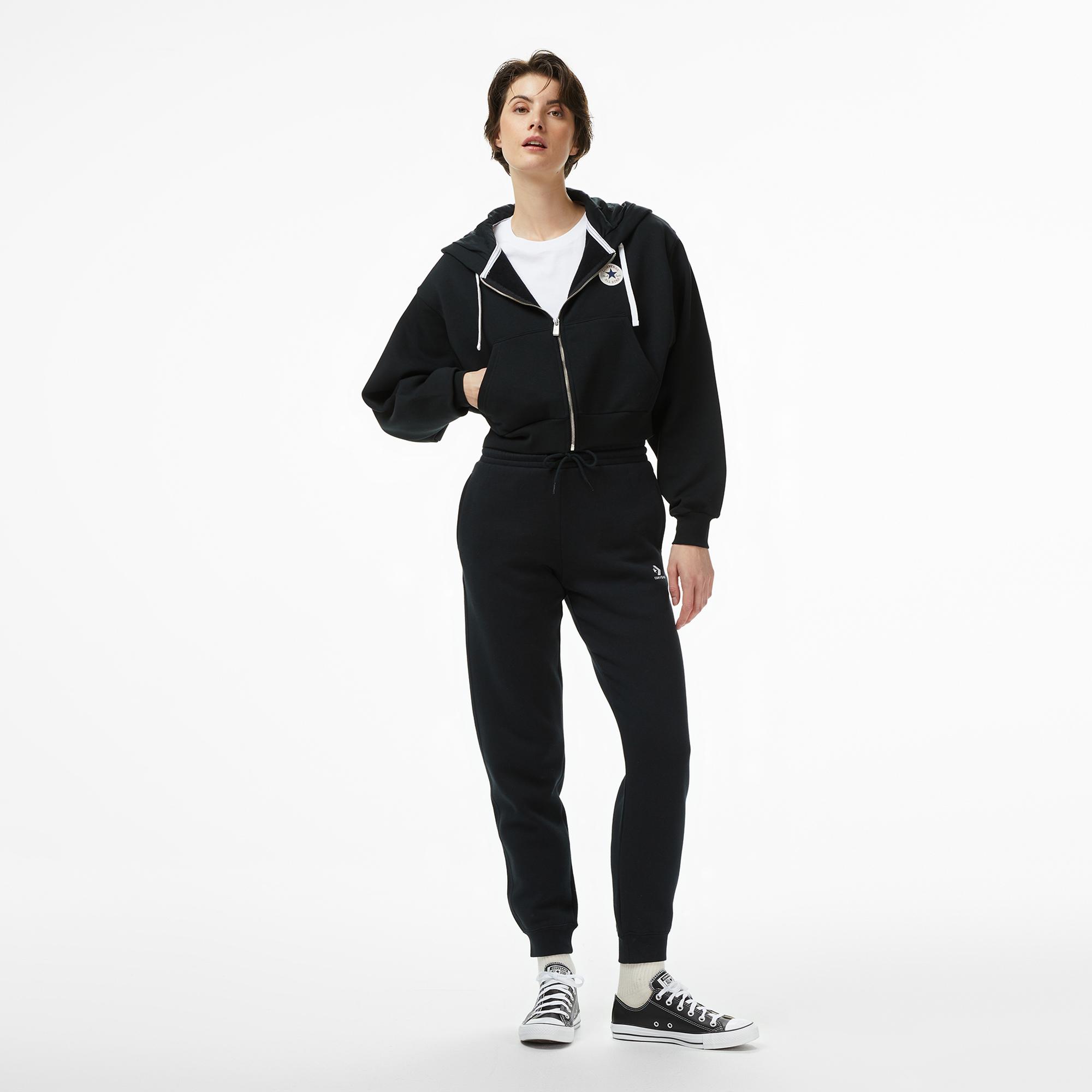 Converse Kadın Siyah Hoodie