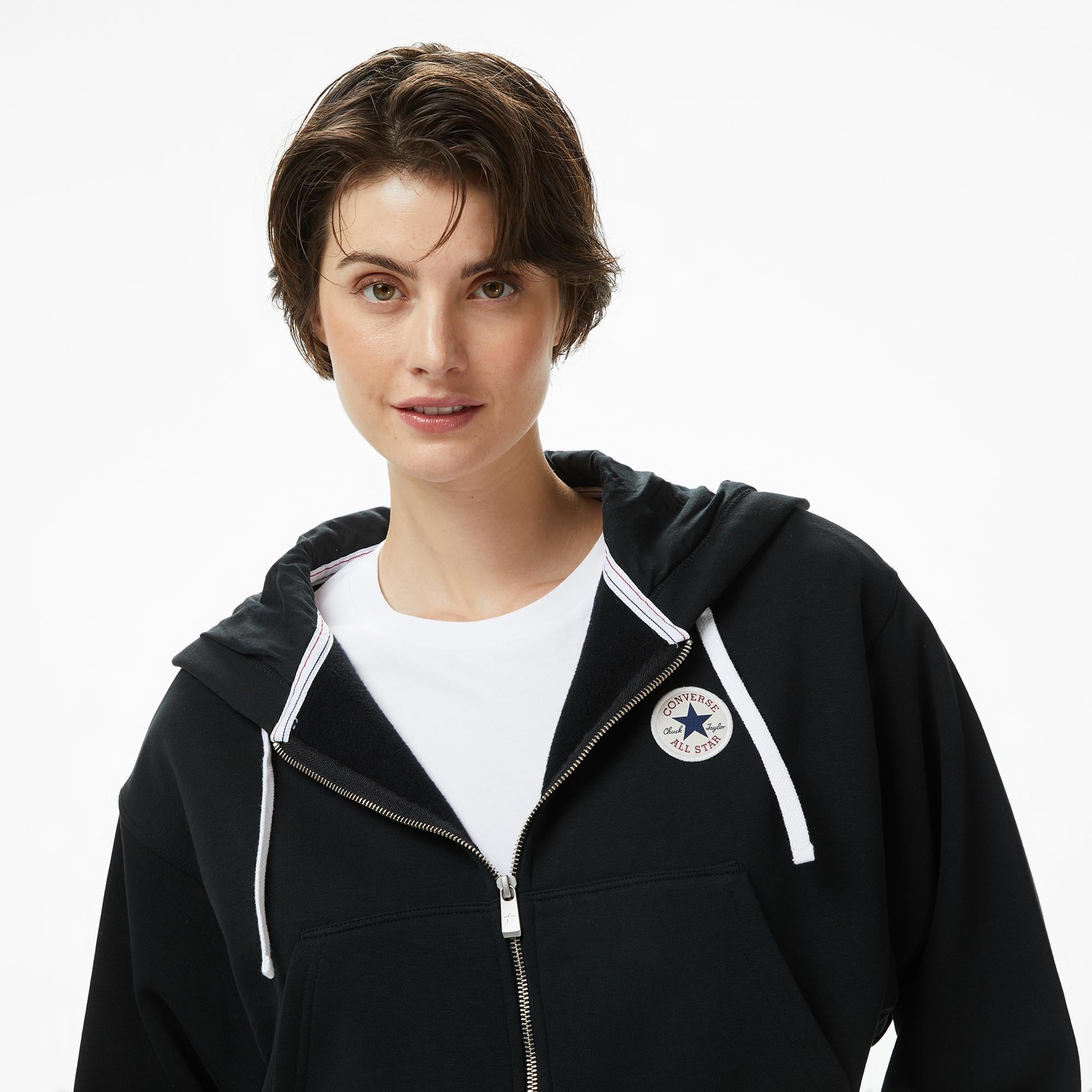 Converse Kadın Siyah Hoodie