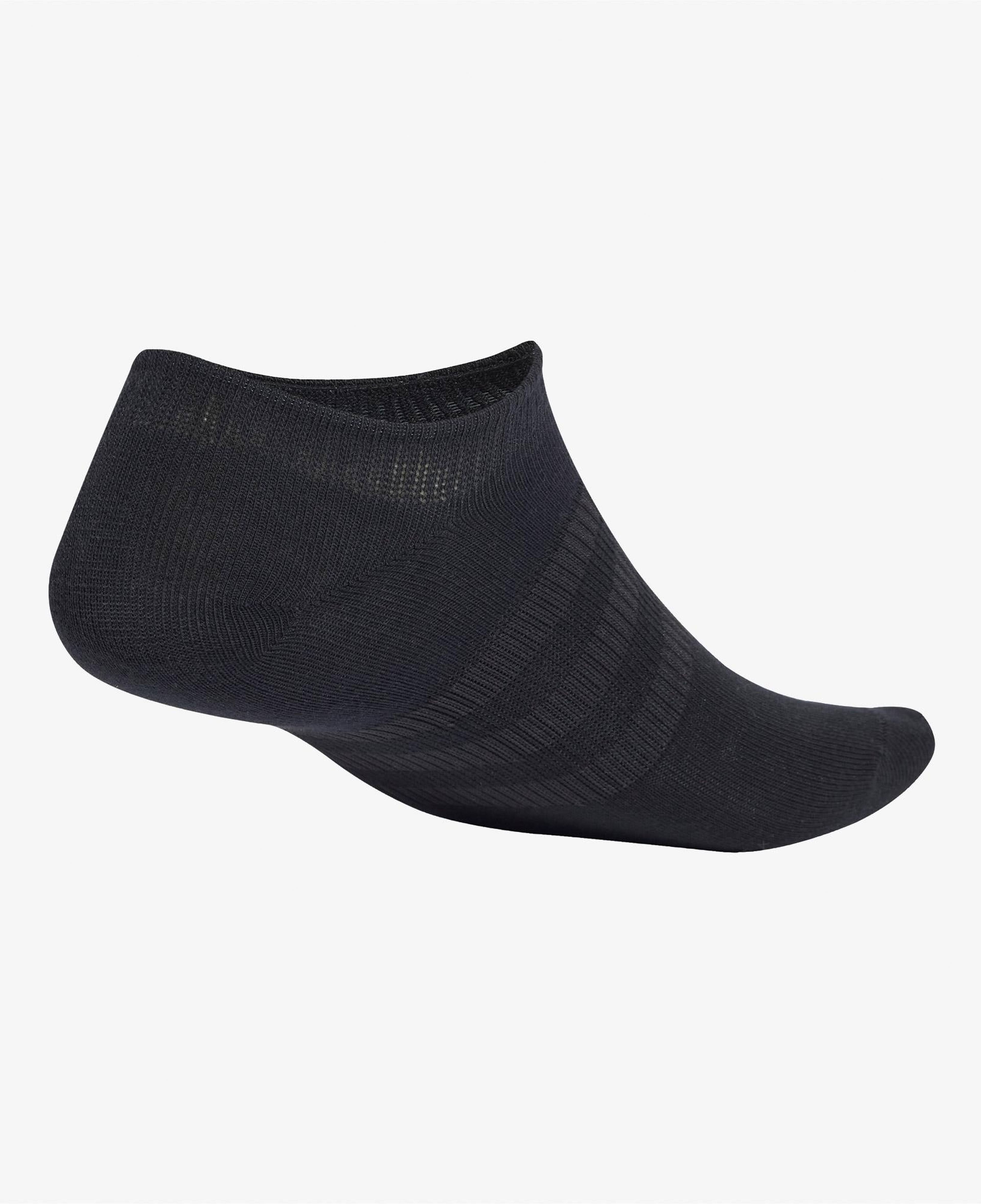 adidas Thin and Light No-Show 3' lü Unisex Siyah Çorap