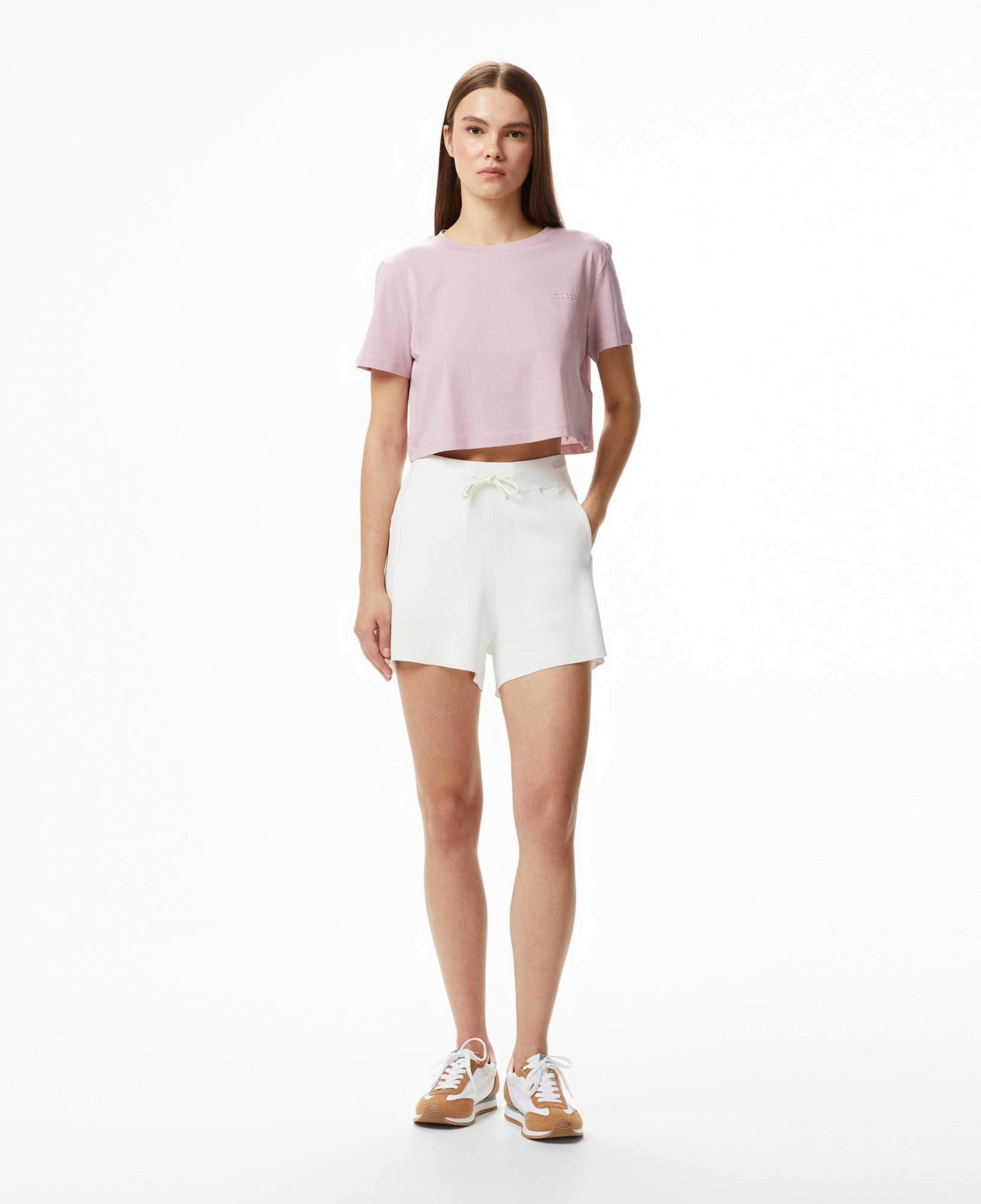 Guess Gabry Aktif Relaxed Fit Kadın Krem Şort