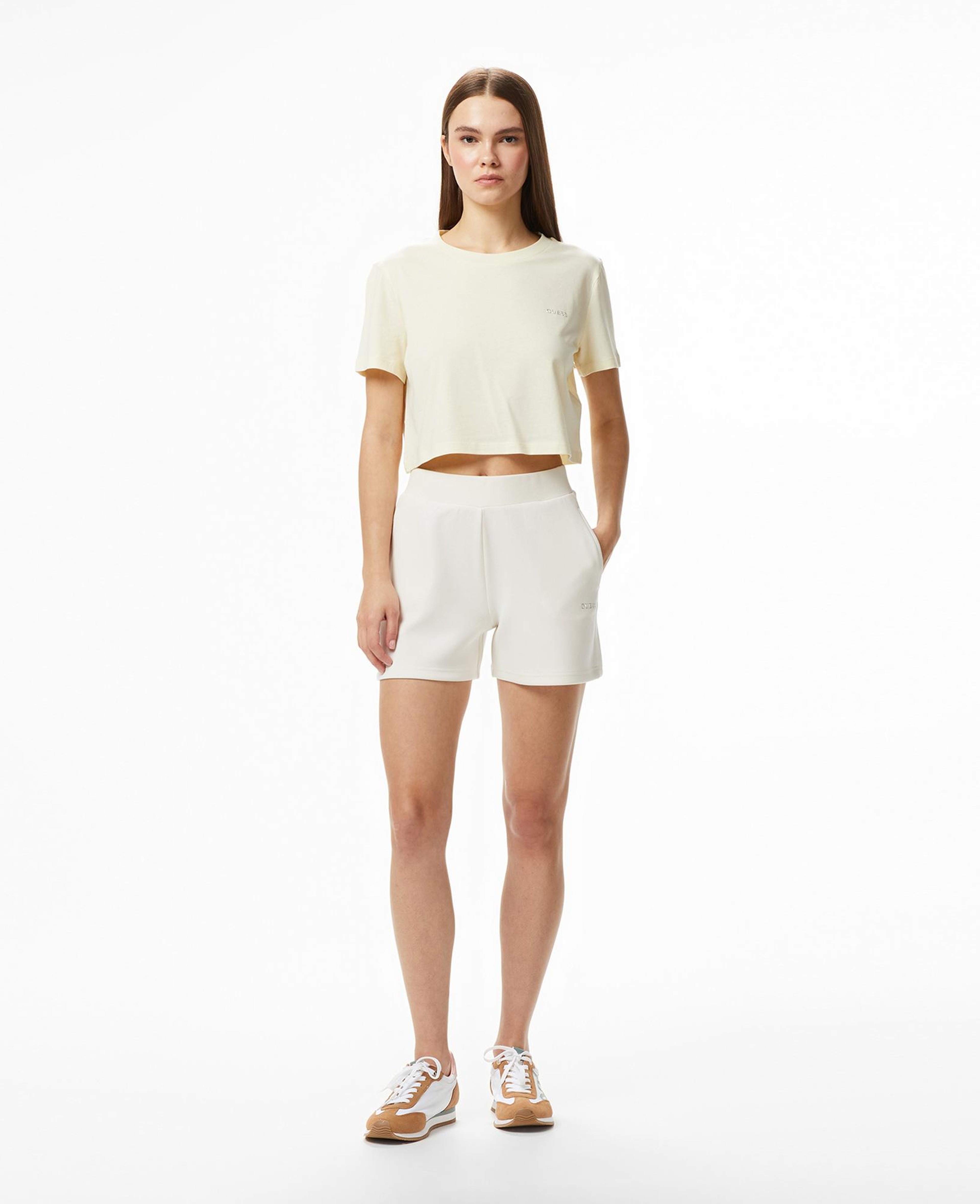 Guess Selene Aktif Boxy Fit Kadın Sarı T-Shirt