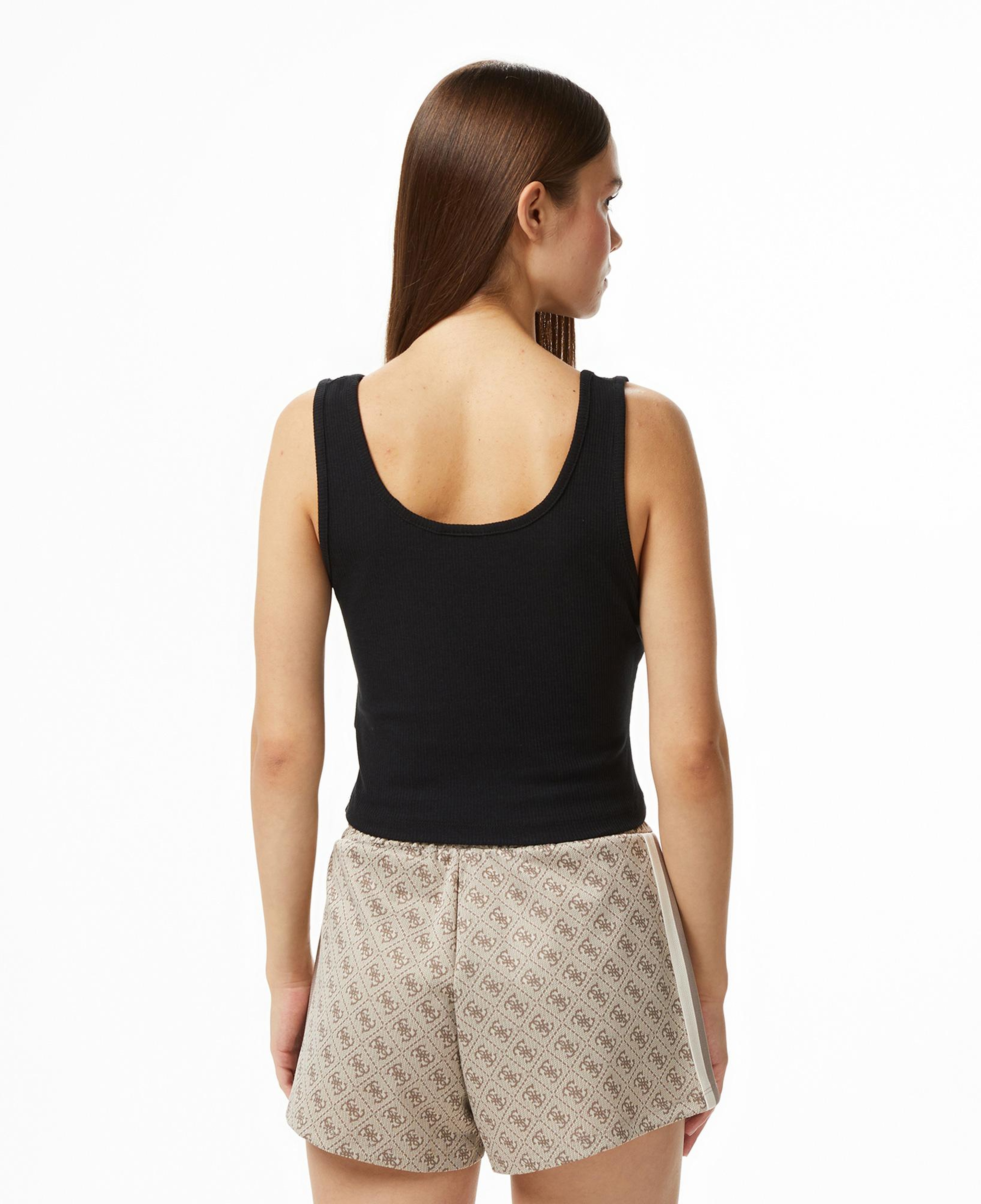 Guess Circe Aktif Modal Karışımlı Kadın Siyah T-Shirt