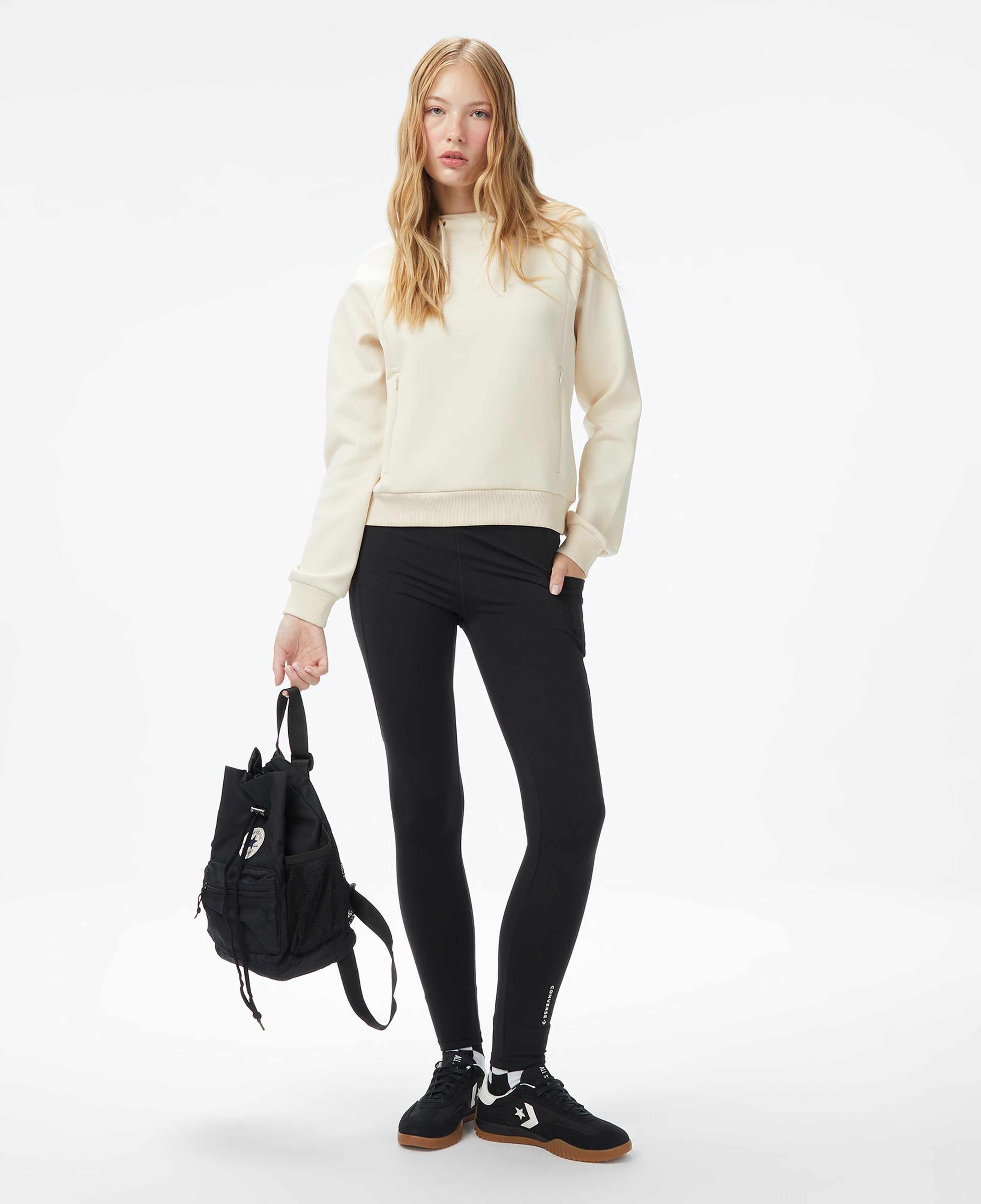 Converse Kadın Krem Sweatshirt