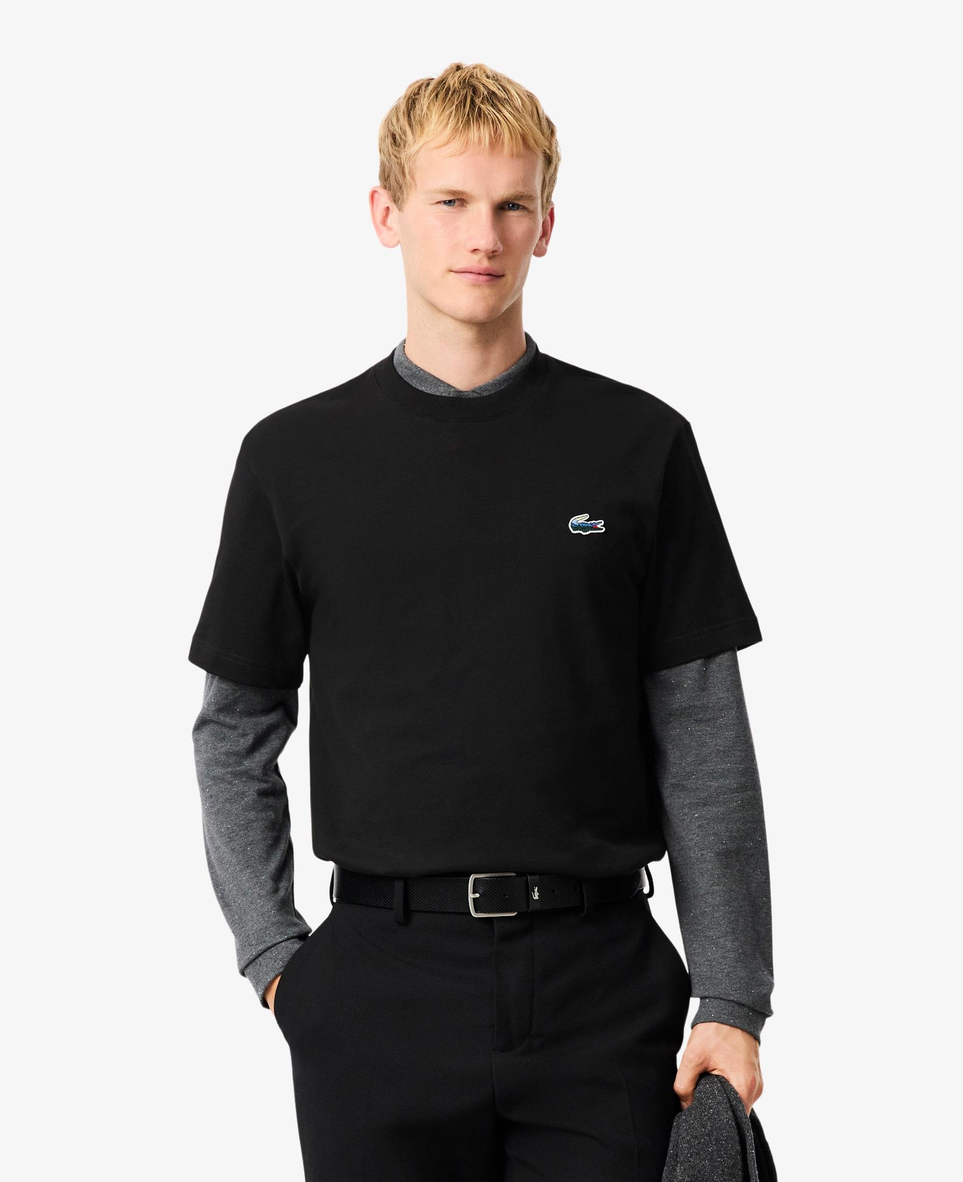 Lacoste Erkek Classic Fit Bisiklet Yaka Siyah T-Shirt