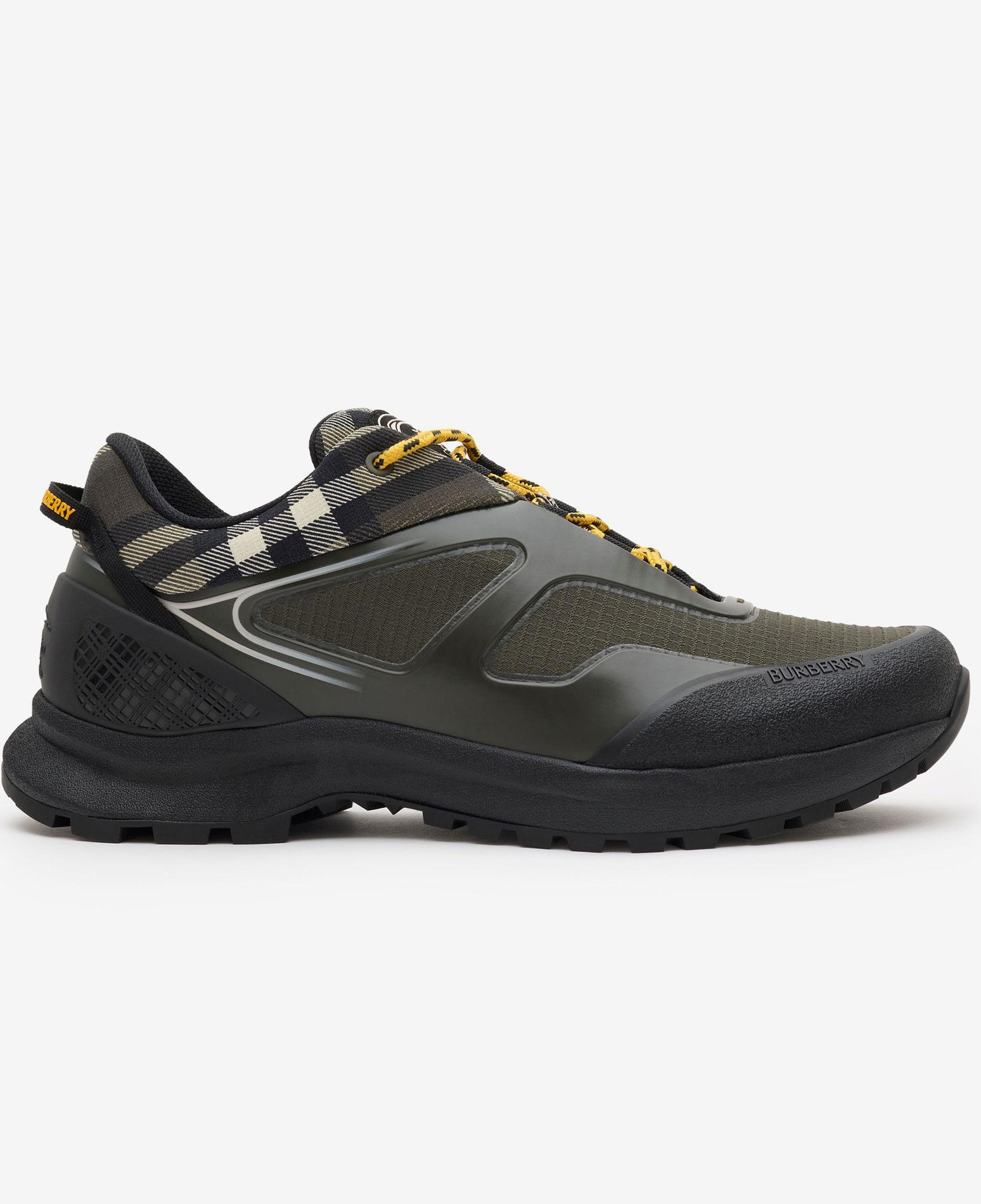 Burberry Check And Mesh Discover Erkek Haki Sneaker