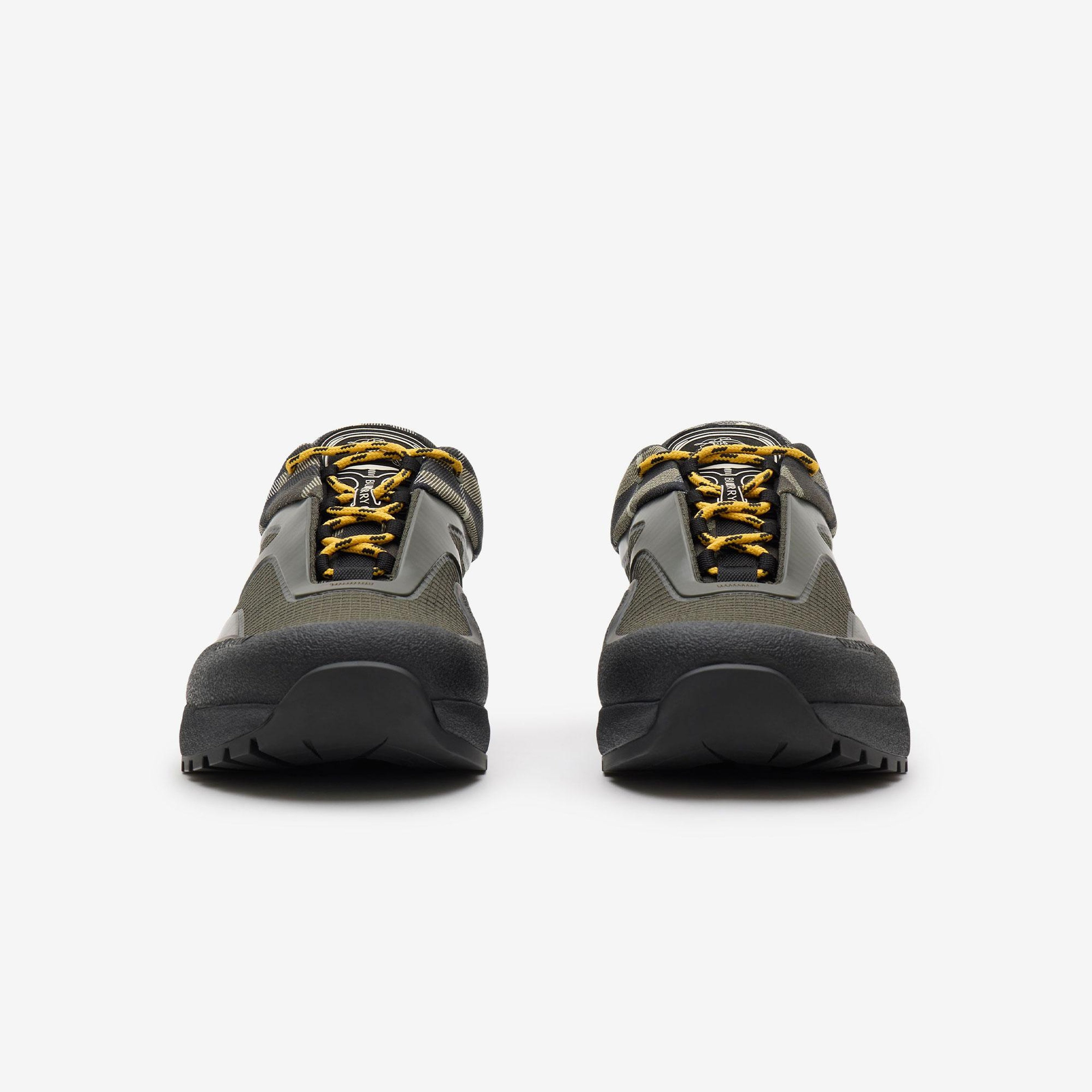 Burberry Check And Mesh Discover Erkek Haki Sneaker