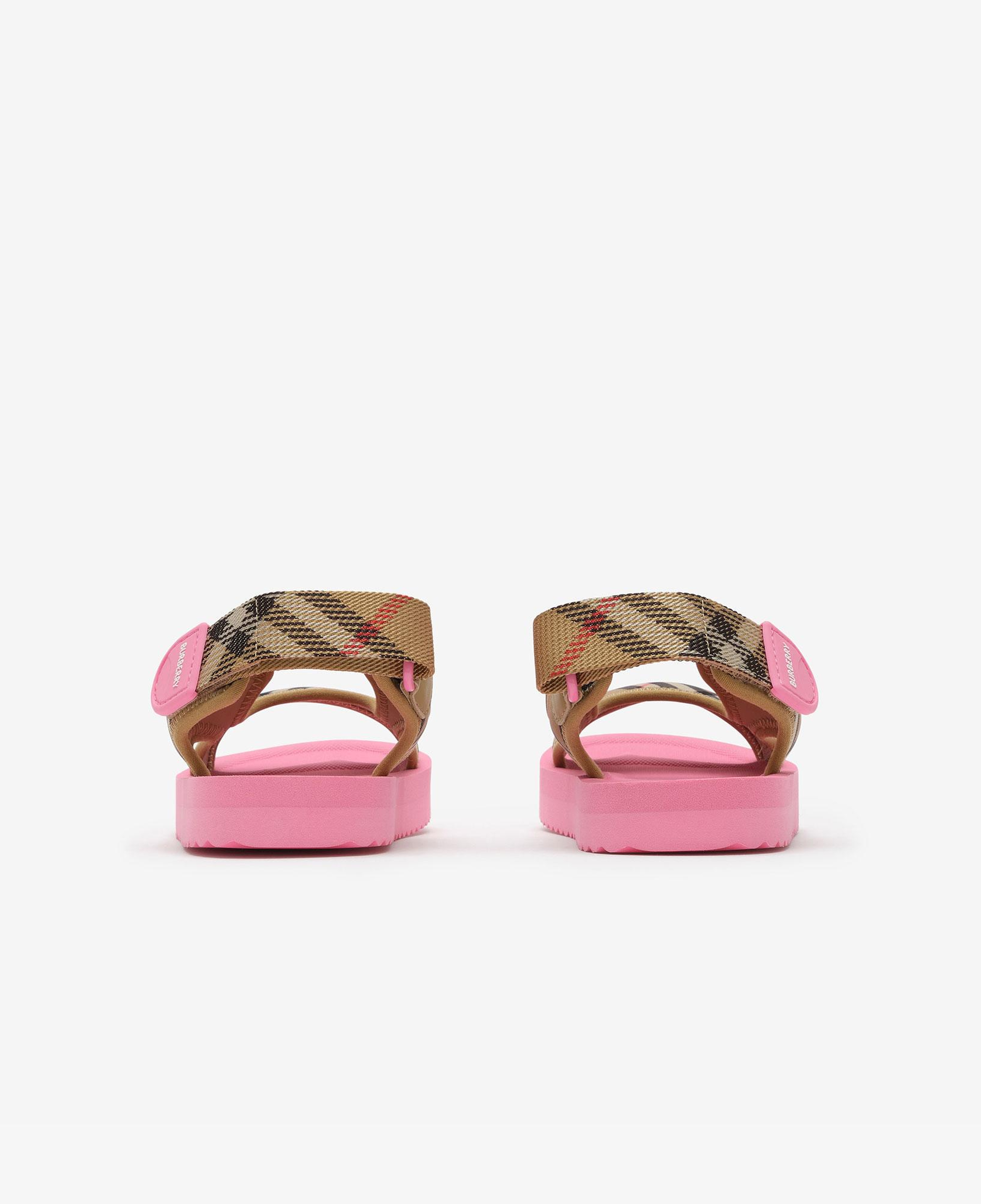 Burberry Check Çocuk Pembe Sandalet