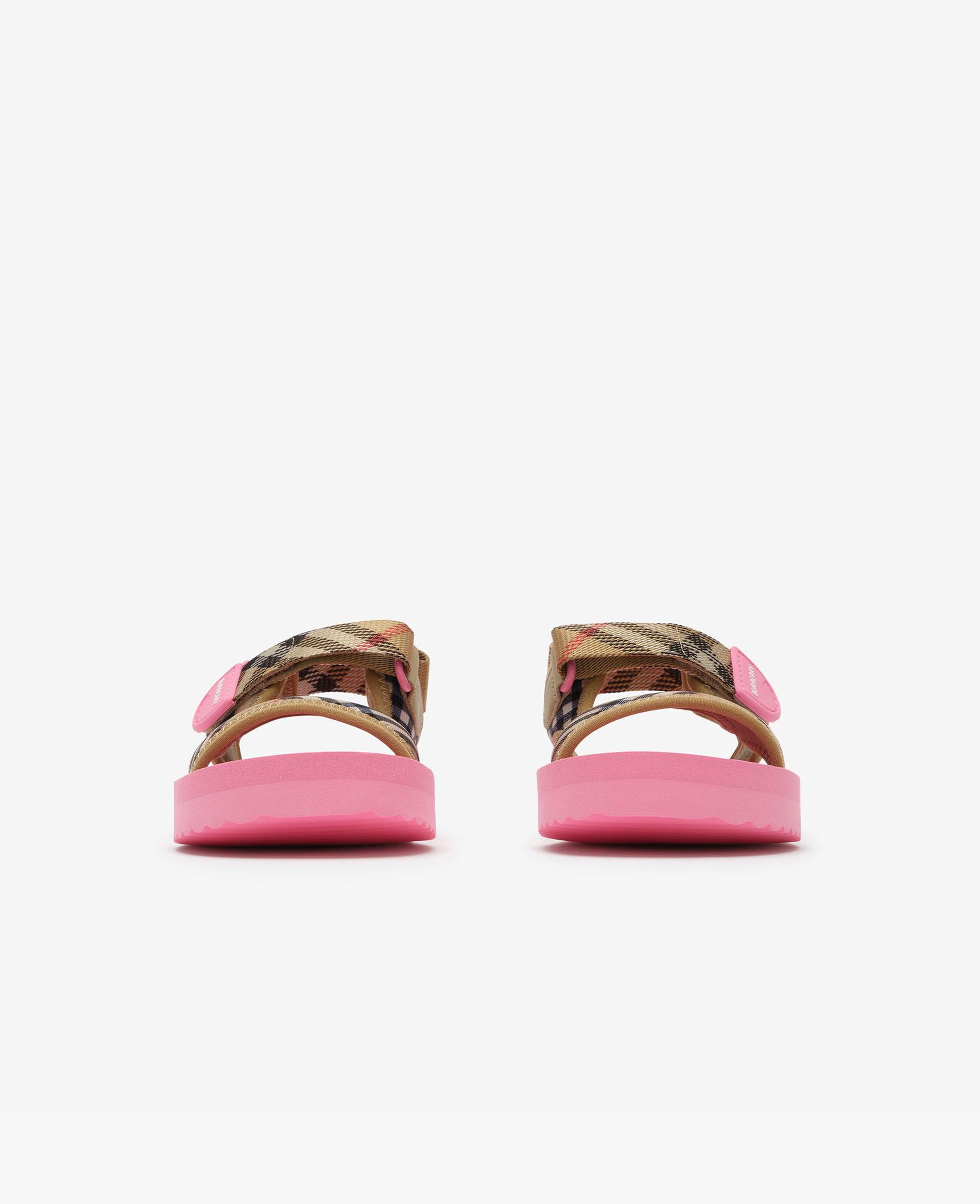 Burberry Check Çocuk Pembe Sandalet