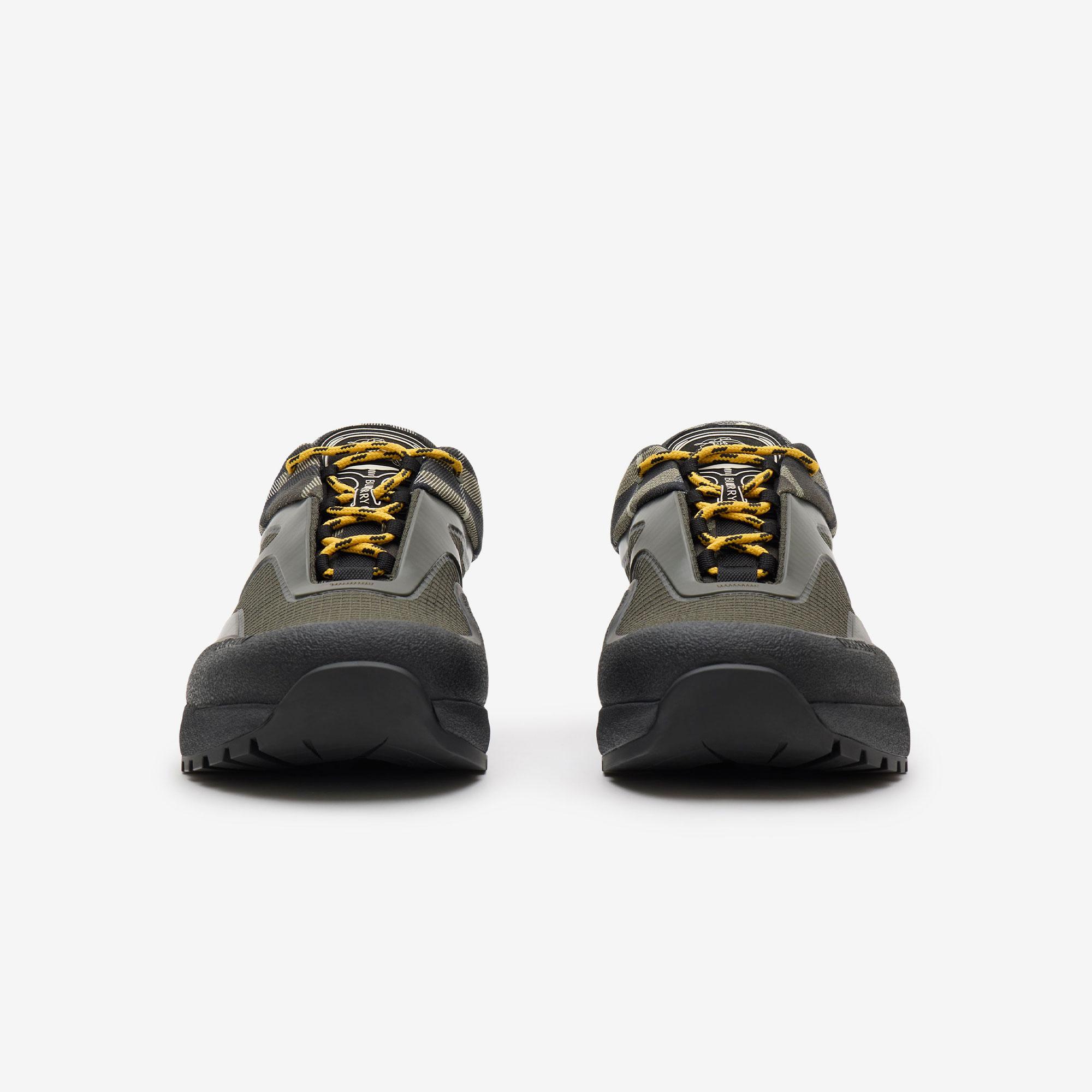 Burberry Check And Mesh Discover Erkek Haki Sneaker
