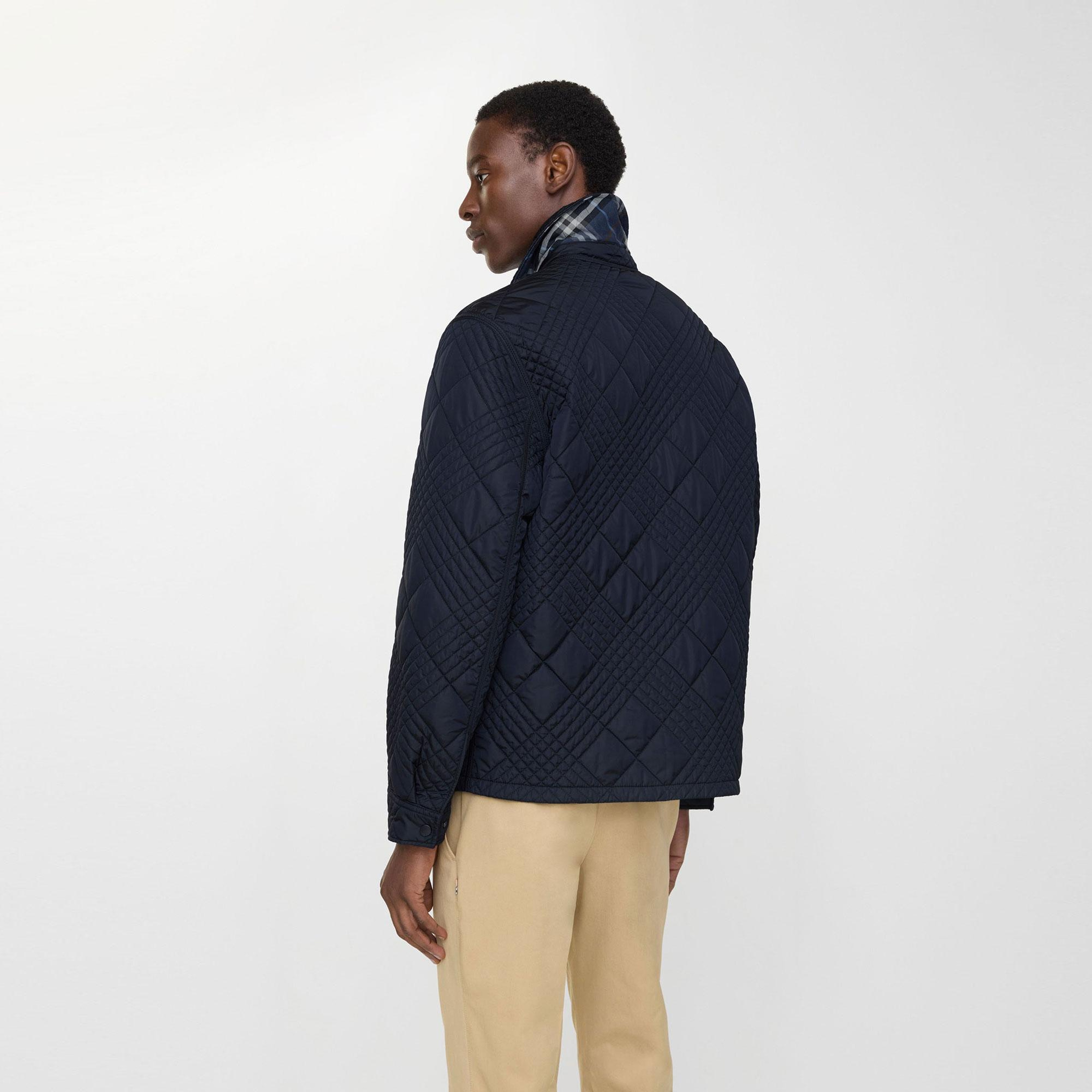 Burberry Erkek Lacivert Mont