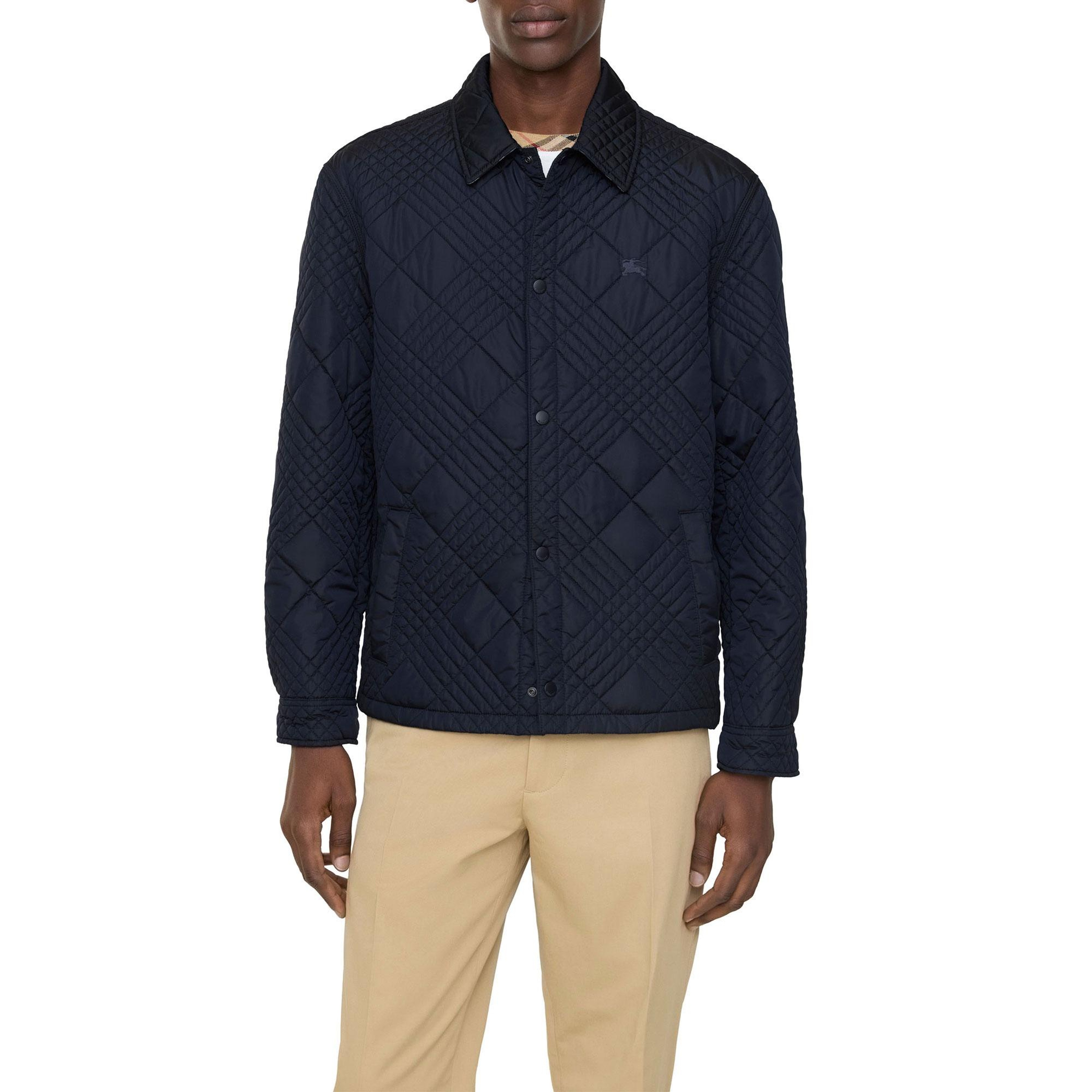 Burberry Erkek Lacivert Mont