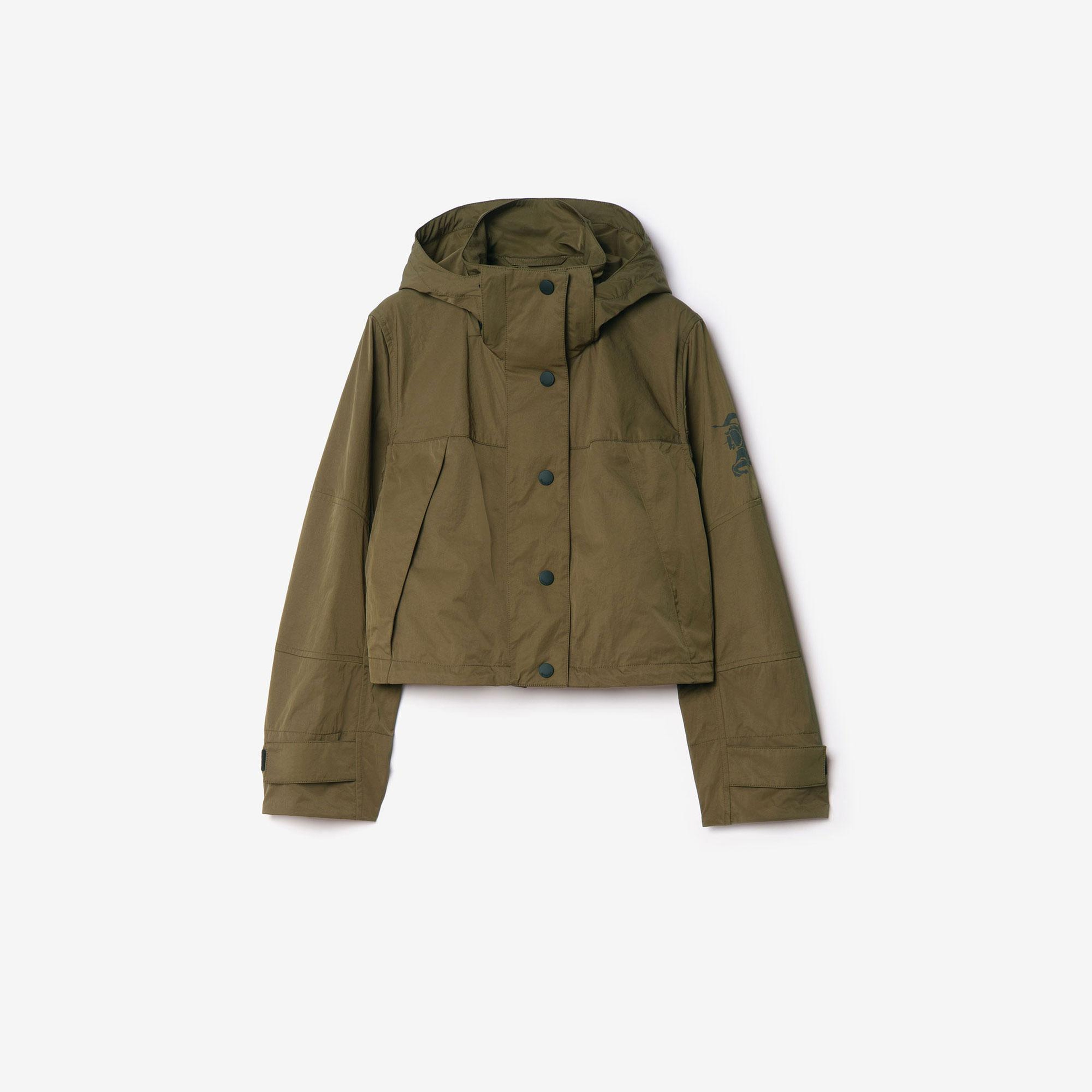 Burberry Cropped Nylon Norwood Kadın Haki Mont