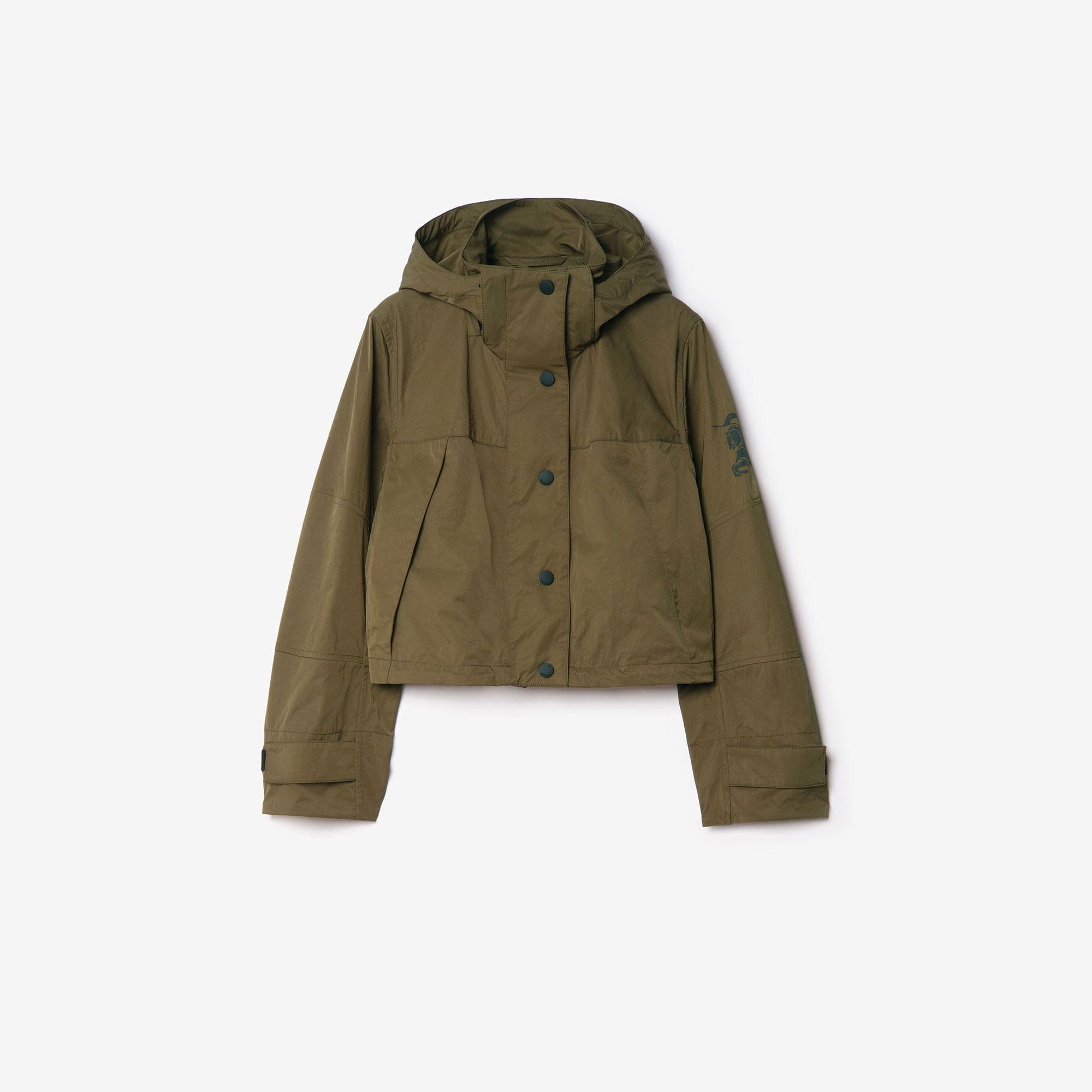 Burberry Cropped Nylon Norwood Kadın Haki Mont