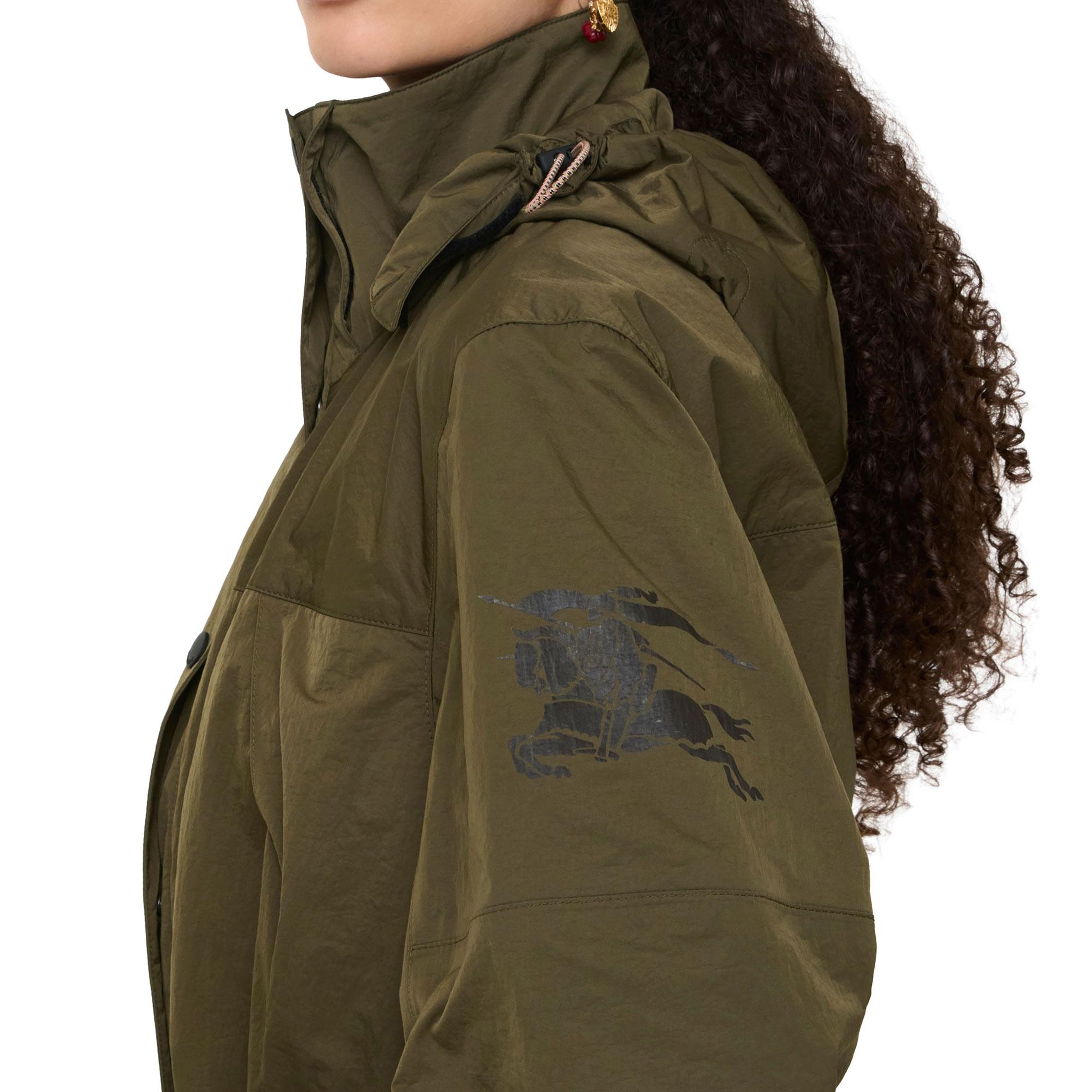 Burberry Cropped Nylon Norwood Kadın Haki Mont