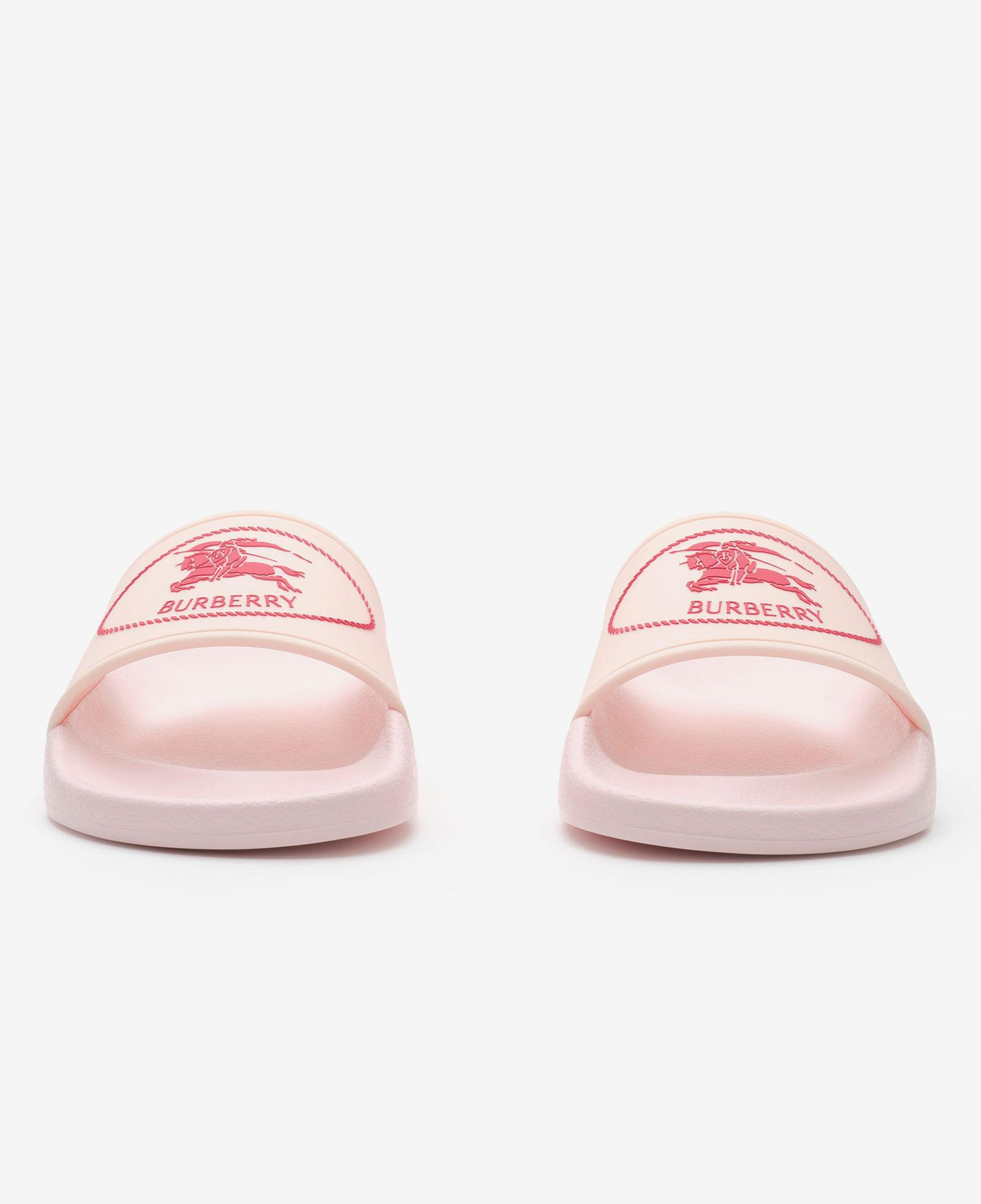 Burberry Knight Stamp Çocuk Pembe Terlik