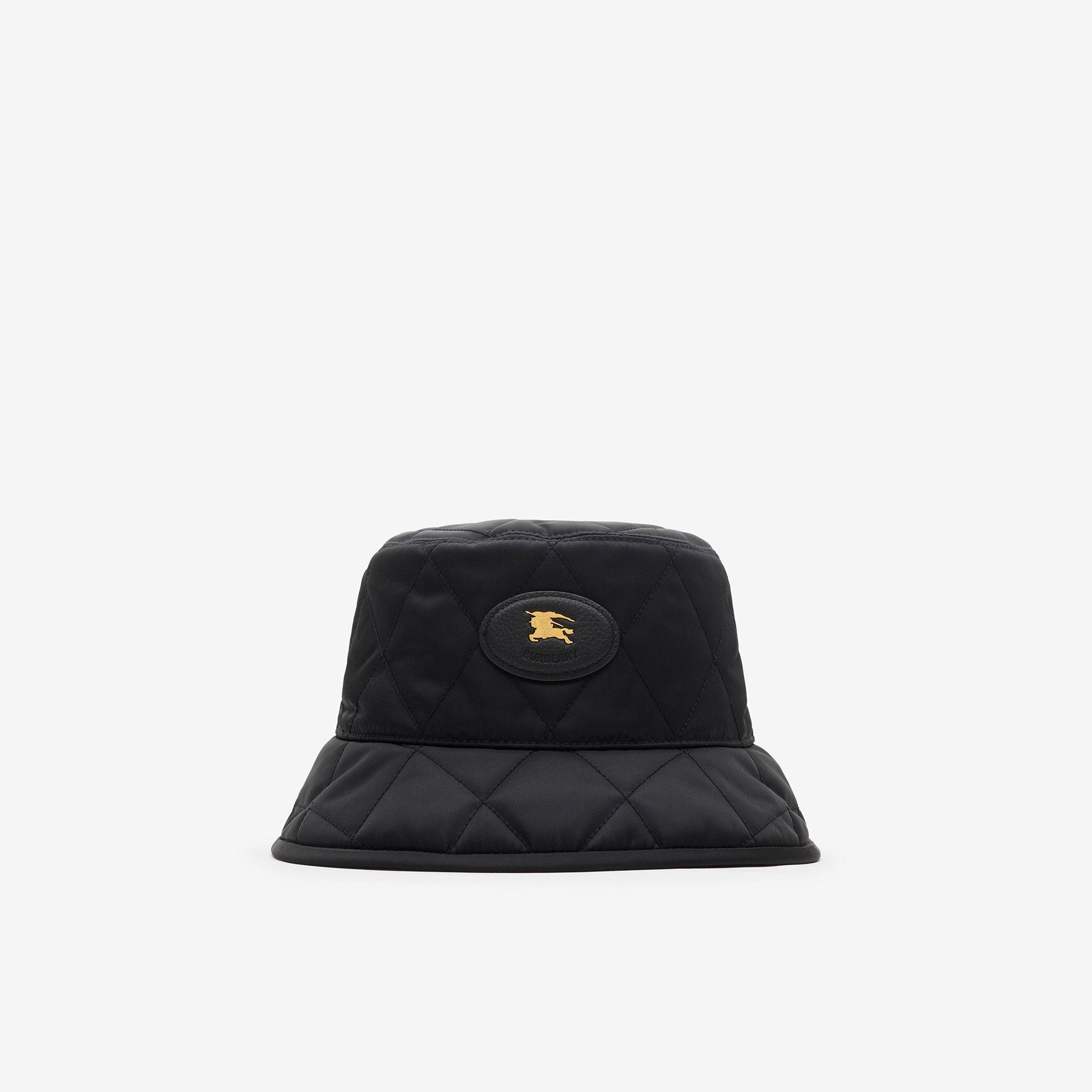 Burberry Quilted Horseshoe Bucket Erkek Siyah Şapka