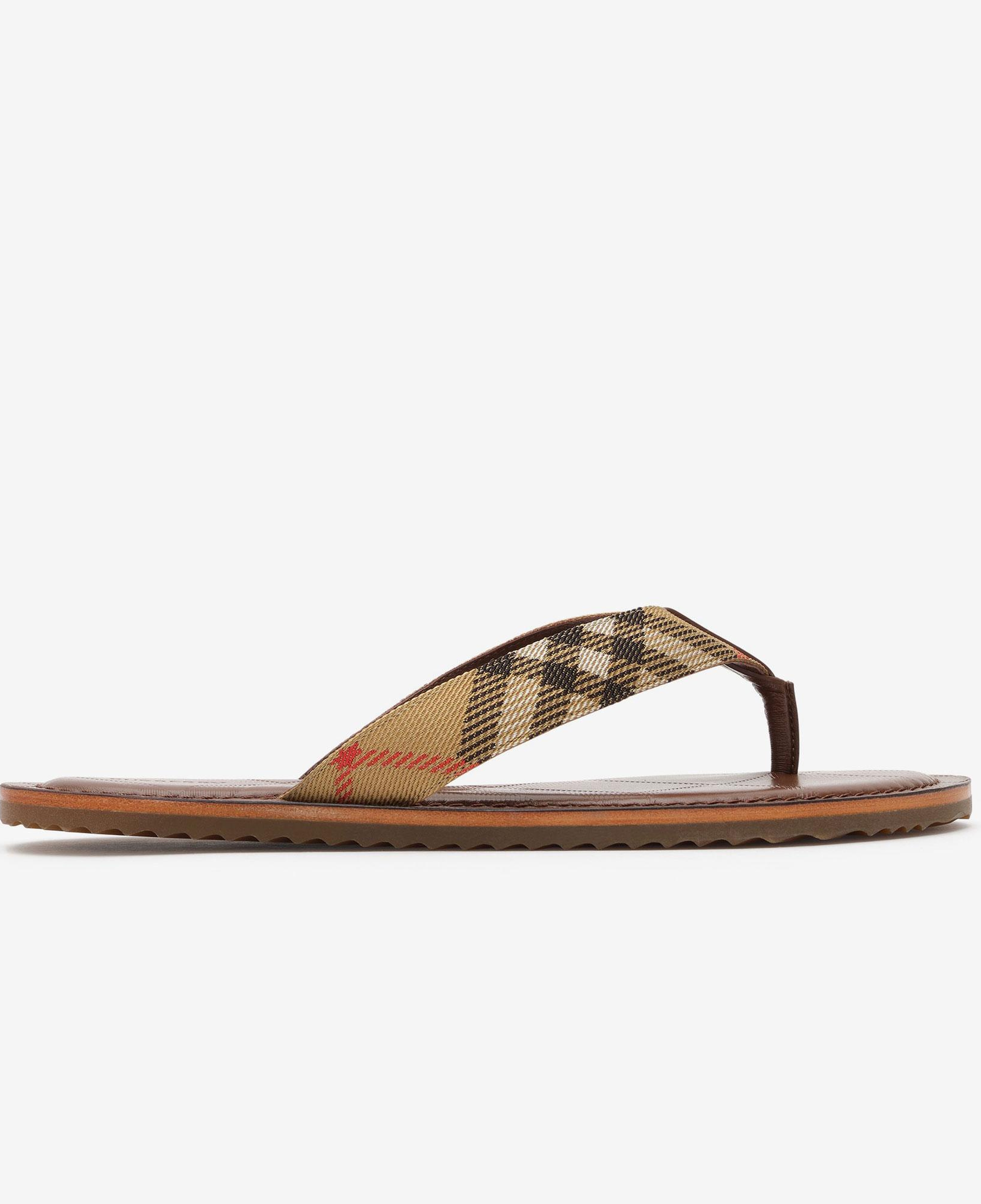 Burberry Check Pavilion Kadın Bej Sandalet