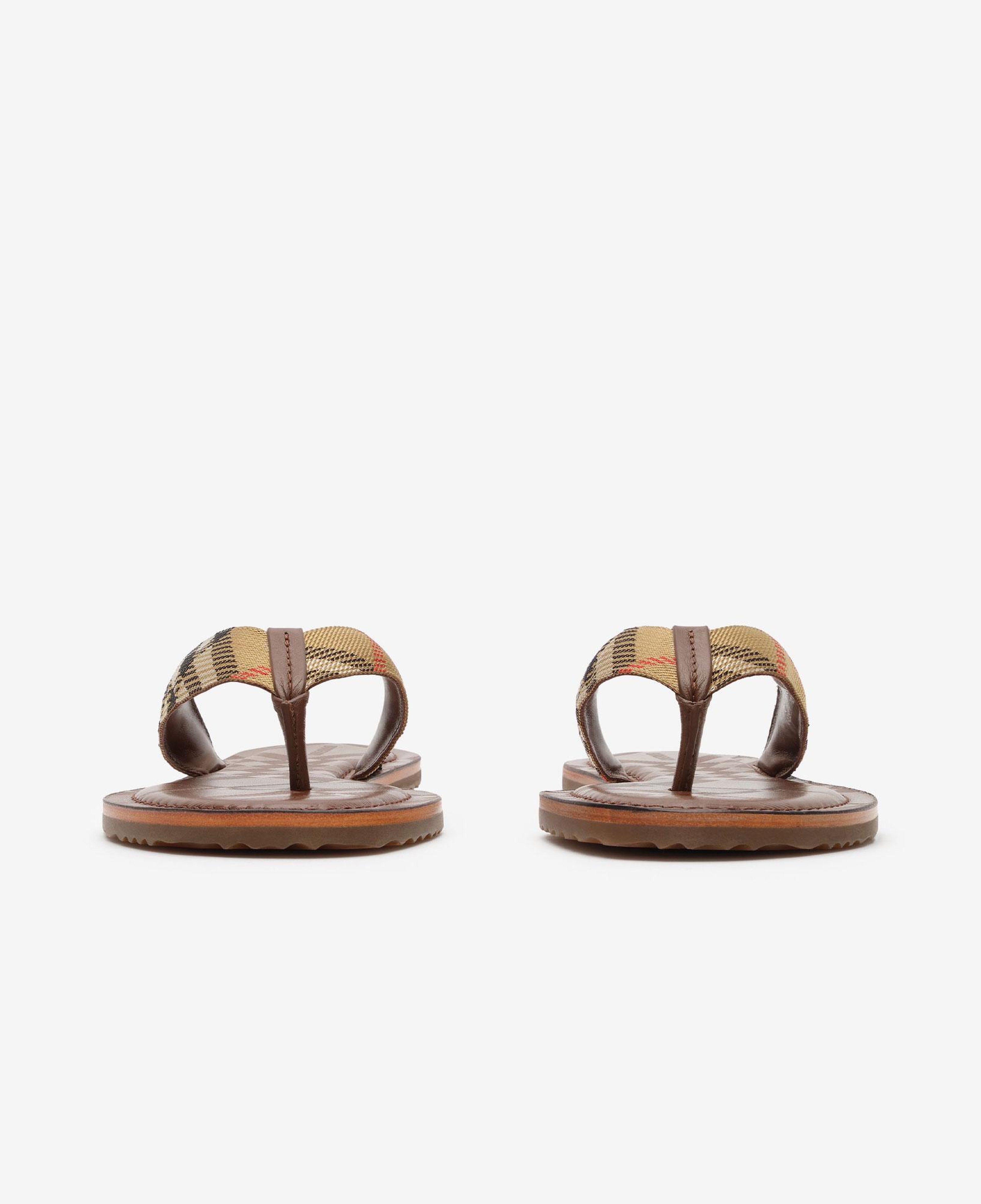 Burberry Check Pavilion Kadın Bej Sandalet