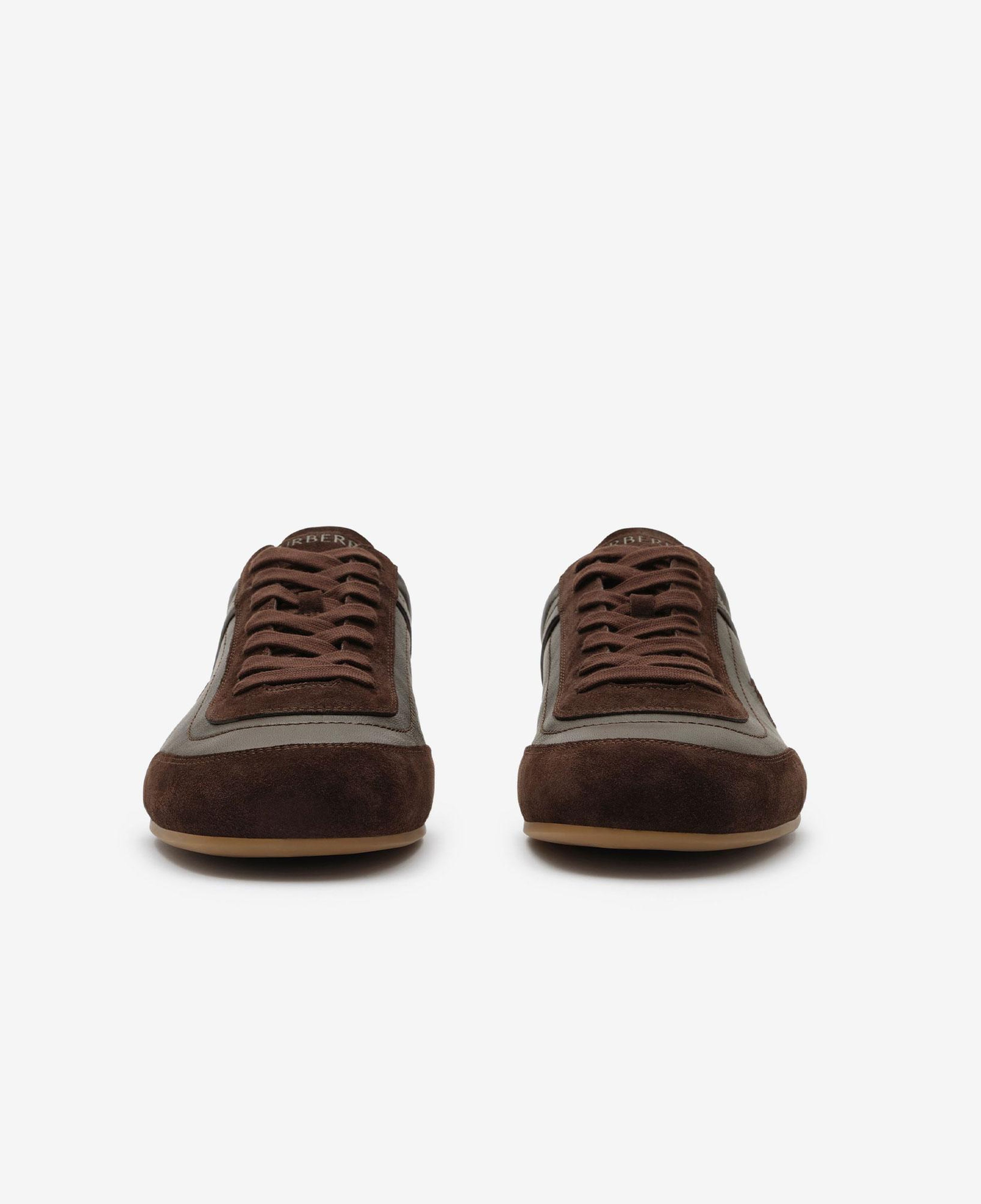 Burberry Leather Knight Runner Erkek Kahverengi Sneaker