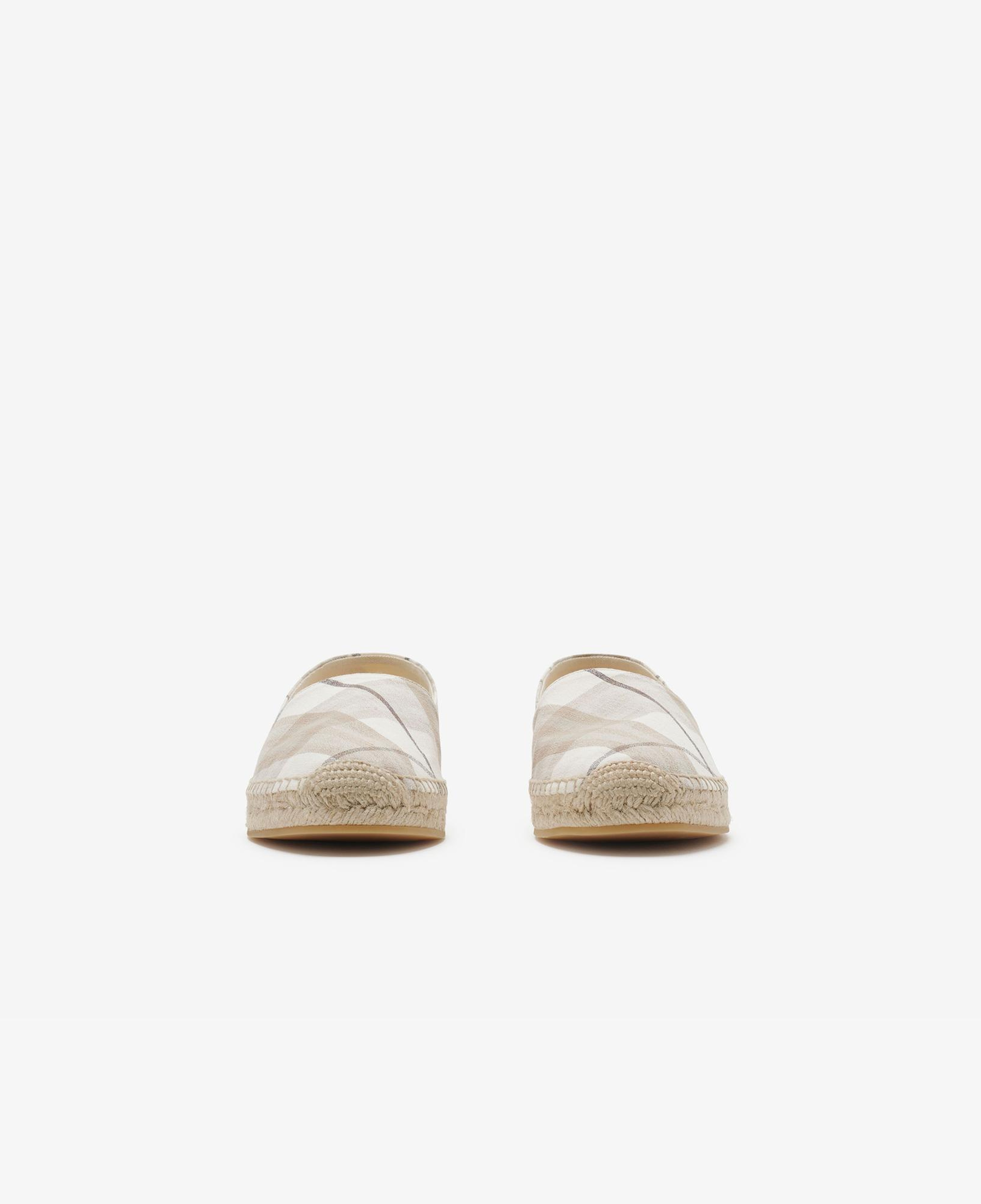 Burberry Mews Kadın Krem Espadril