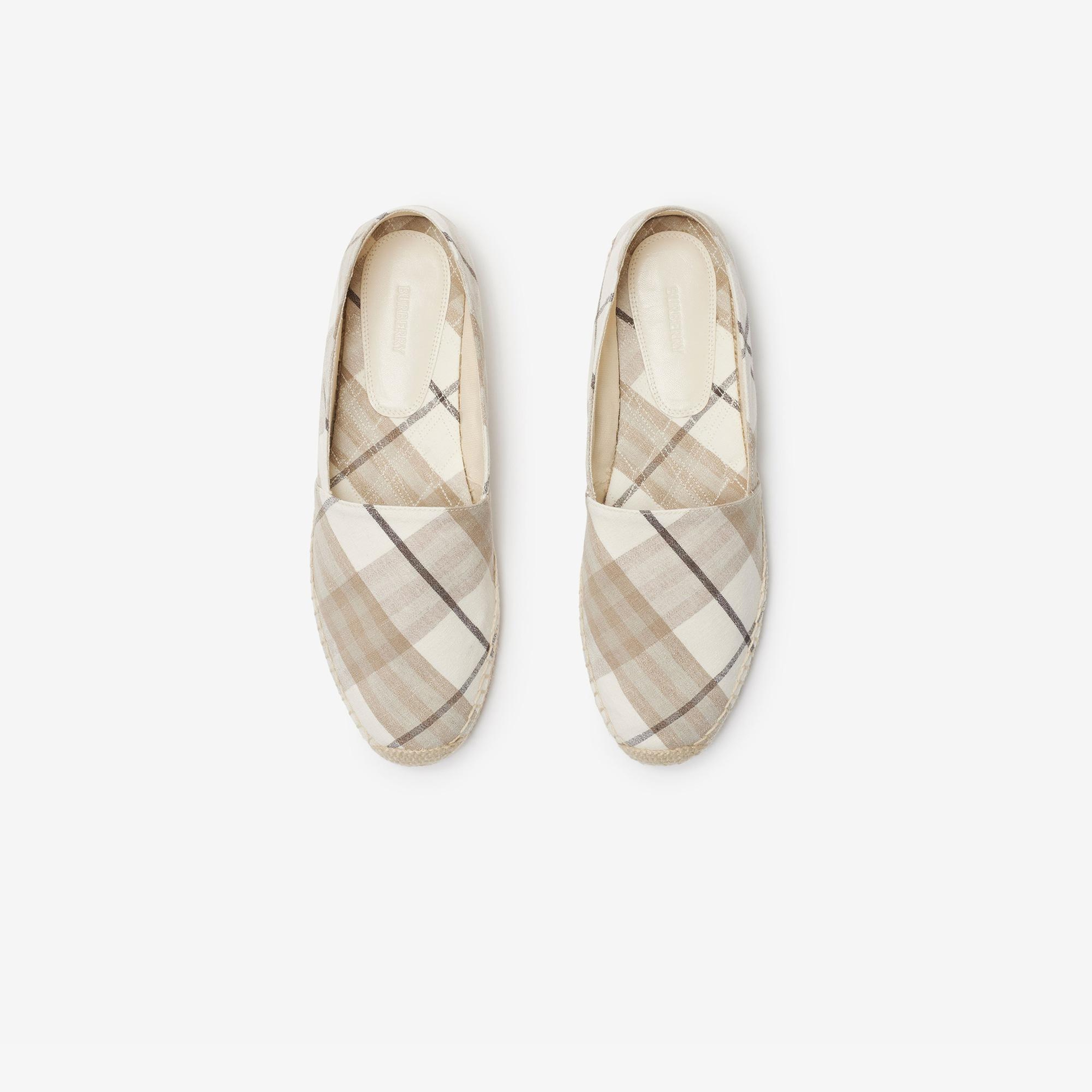 Burberry Mews Kadın Krem Espadril
