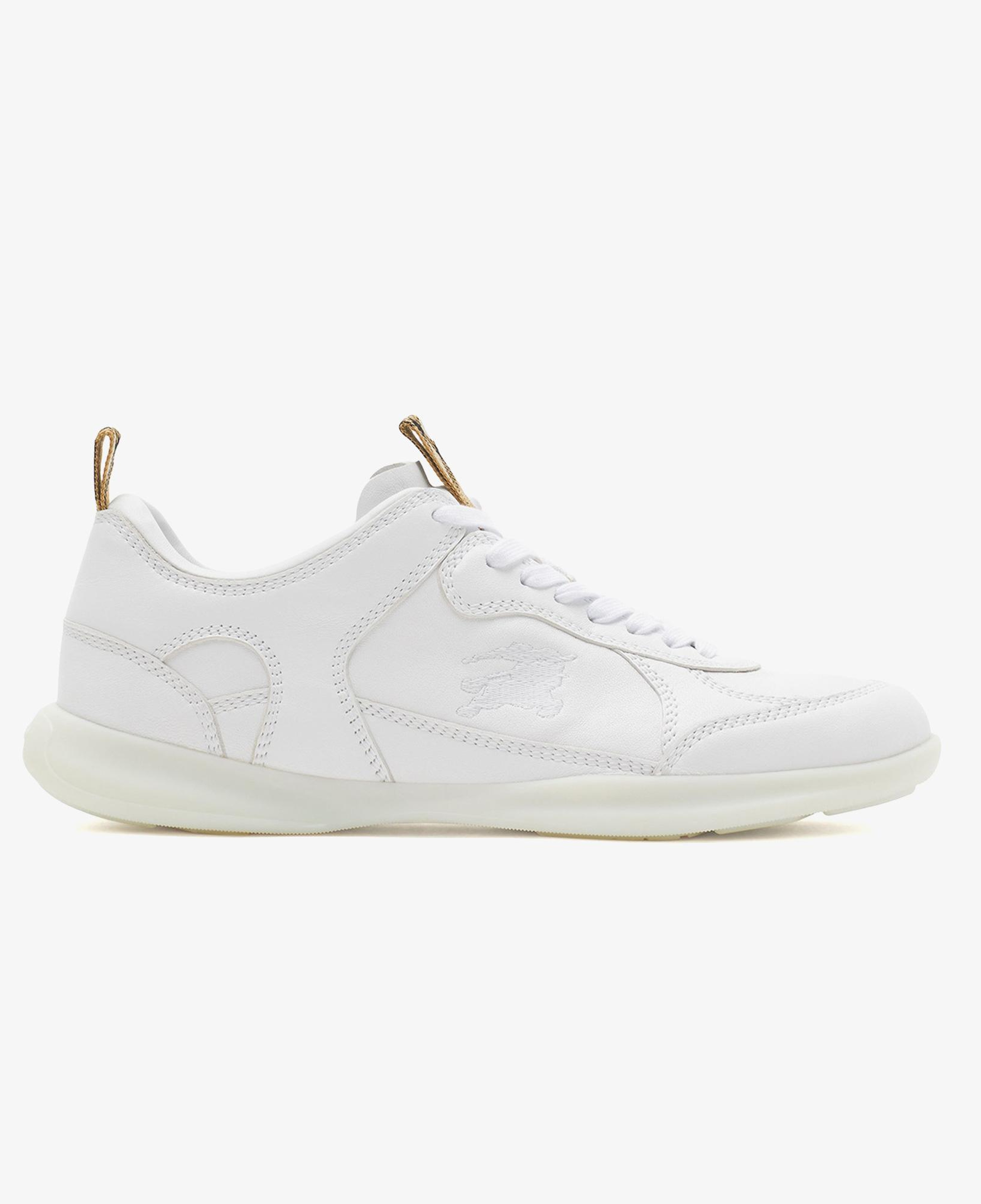 Burberry Leather Matrix Erkek Beyaz Sneaker