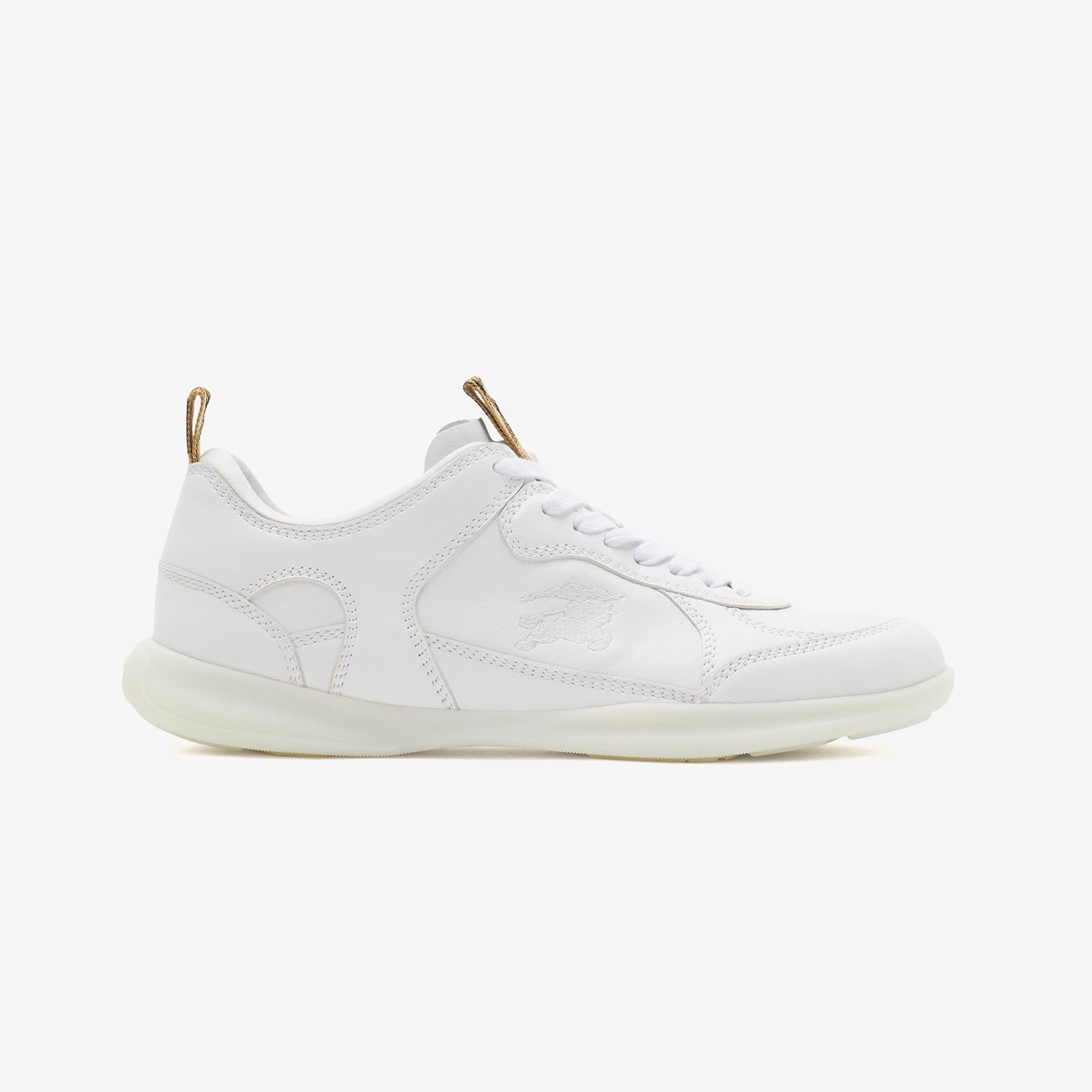 Burberry Leather Matrix Erkek Beyaz Sneaker