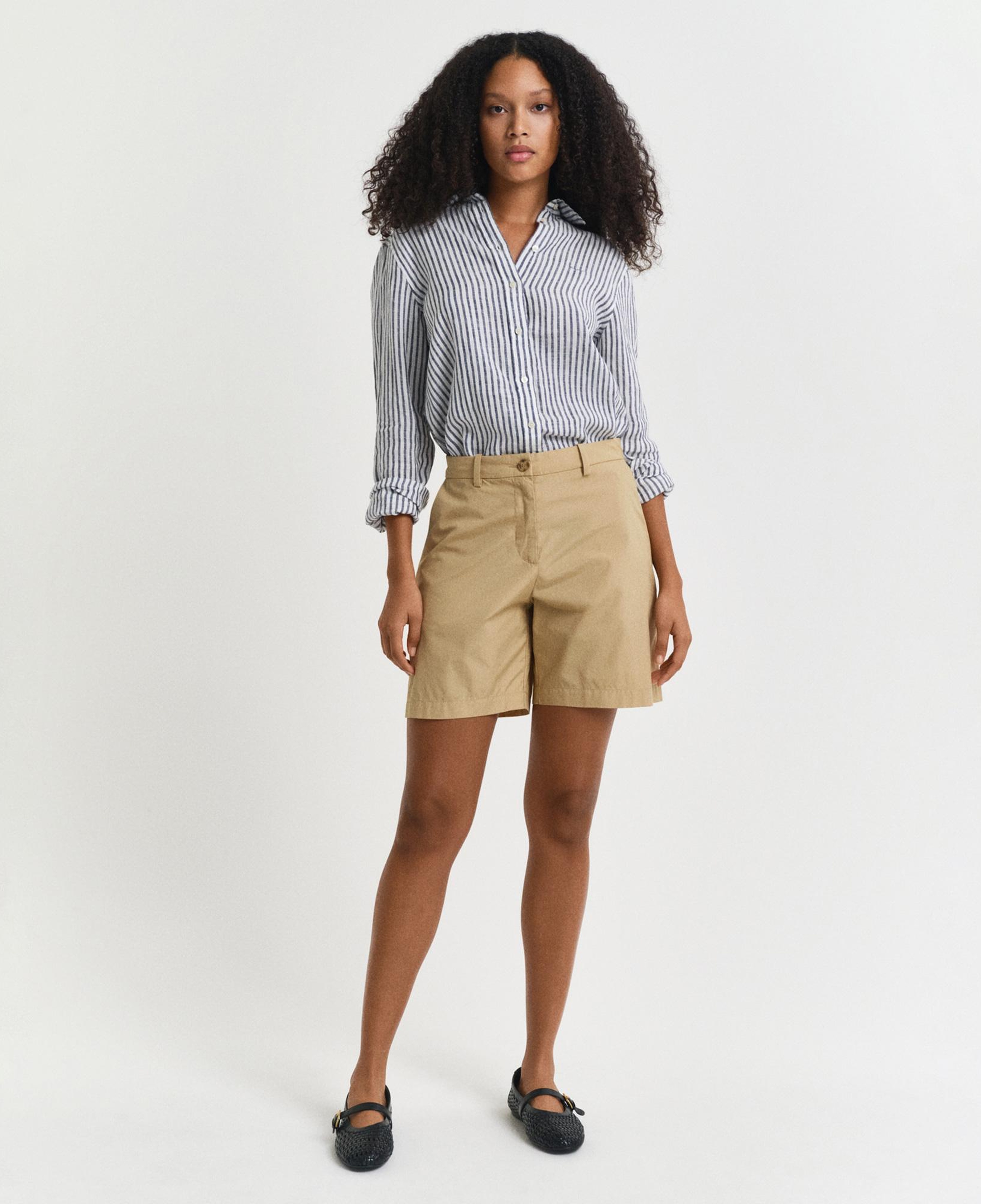 GANT Kadın Bej Relaxed Fit Şort