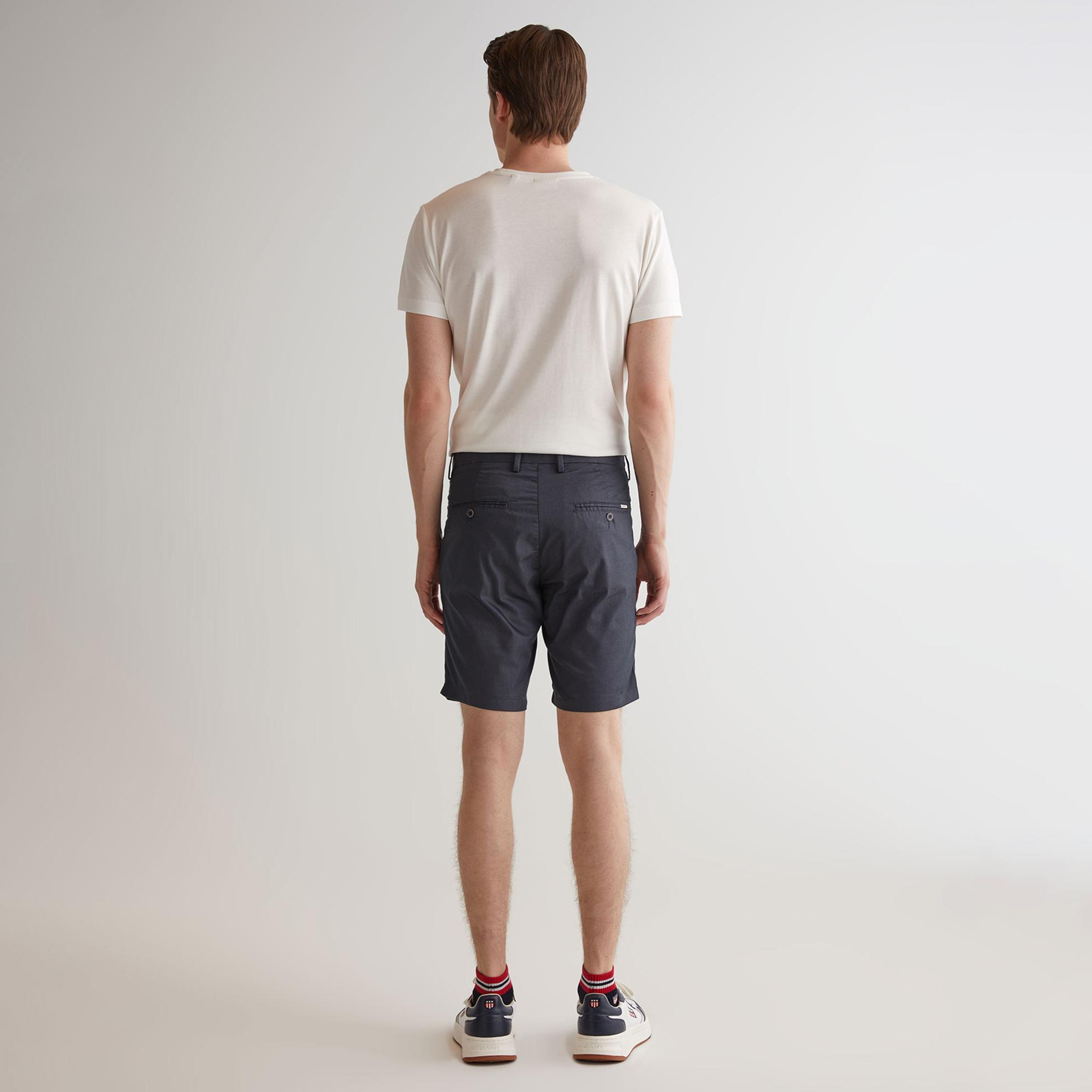 GANT Erkek Gri Slim Fit Şort