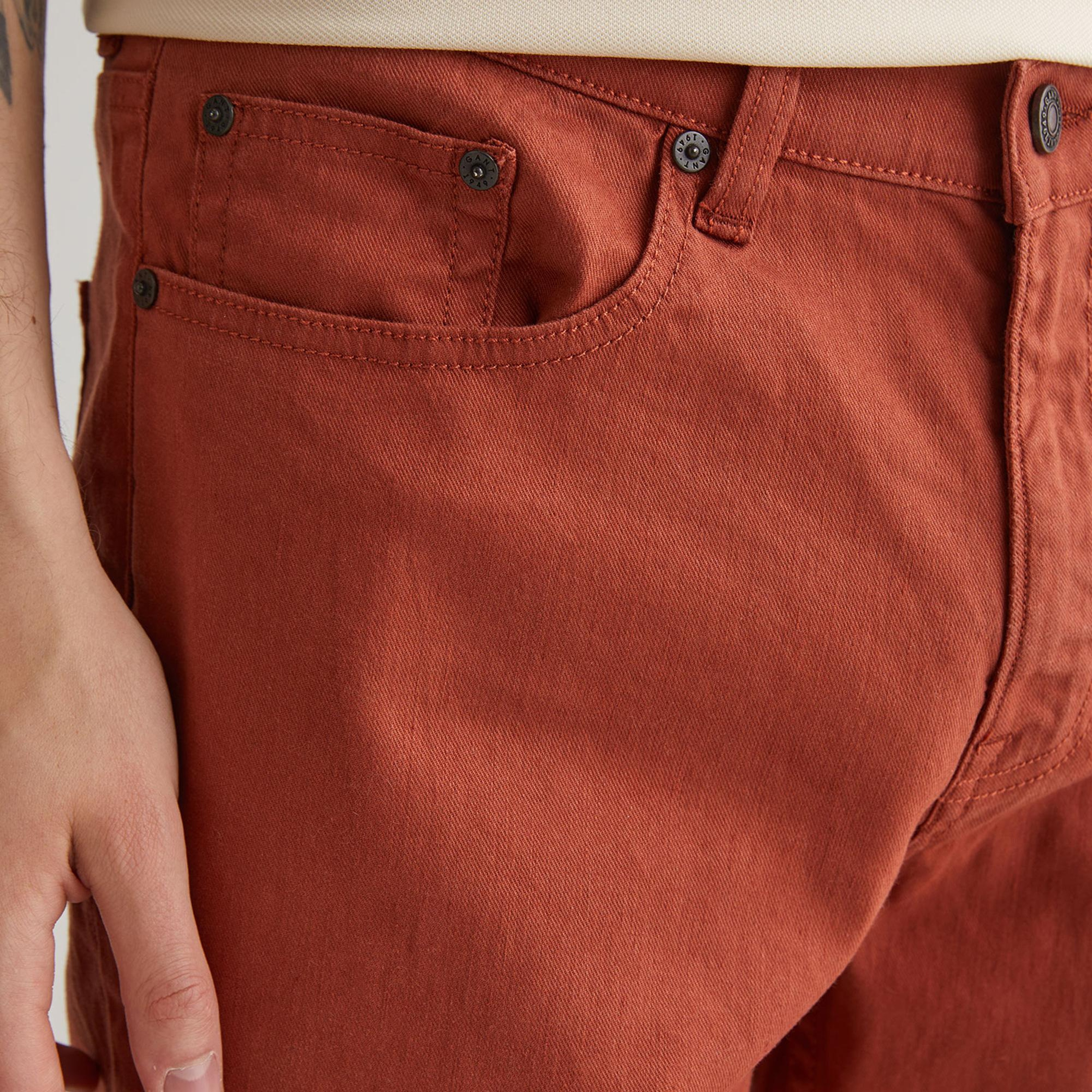 GANT Erkek Kahverengi Slim Fit Pantolon