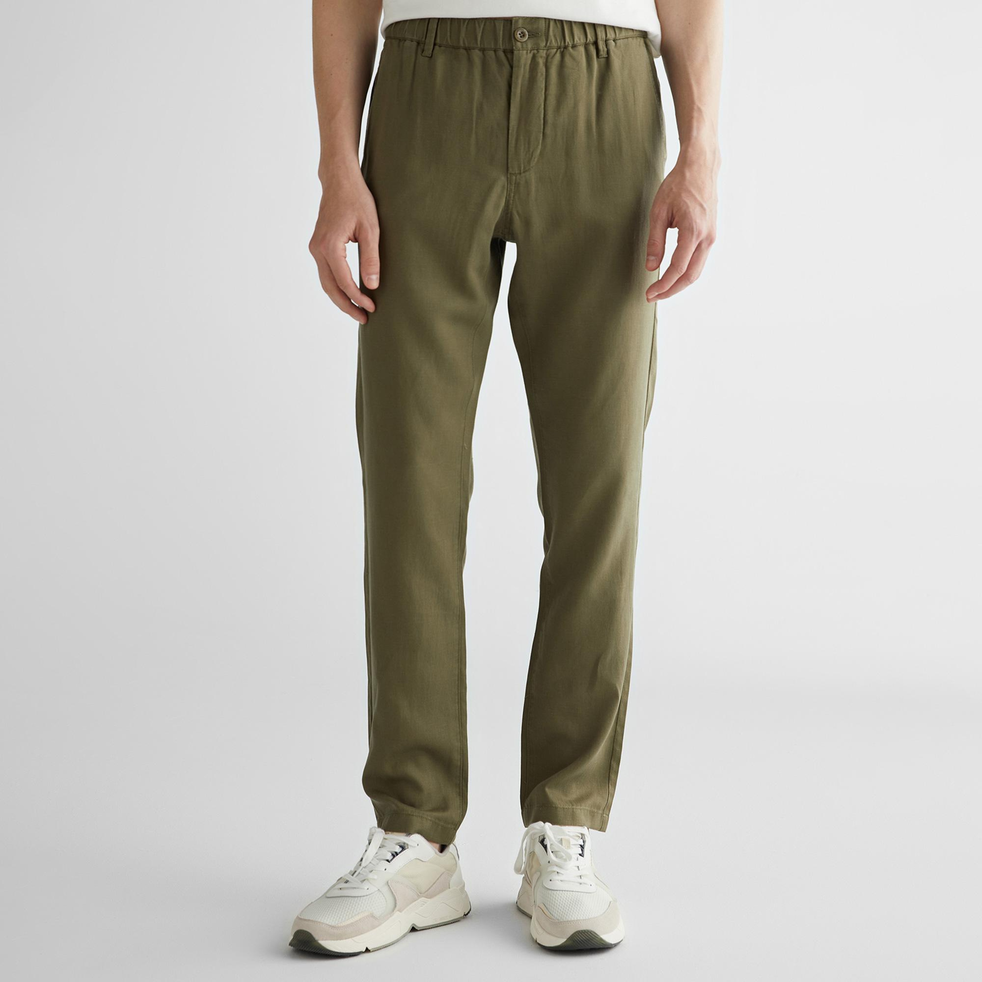 GANT Erkek Yeşil Regular Fit Pantolon