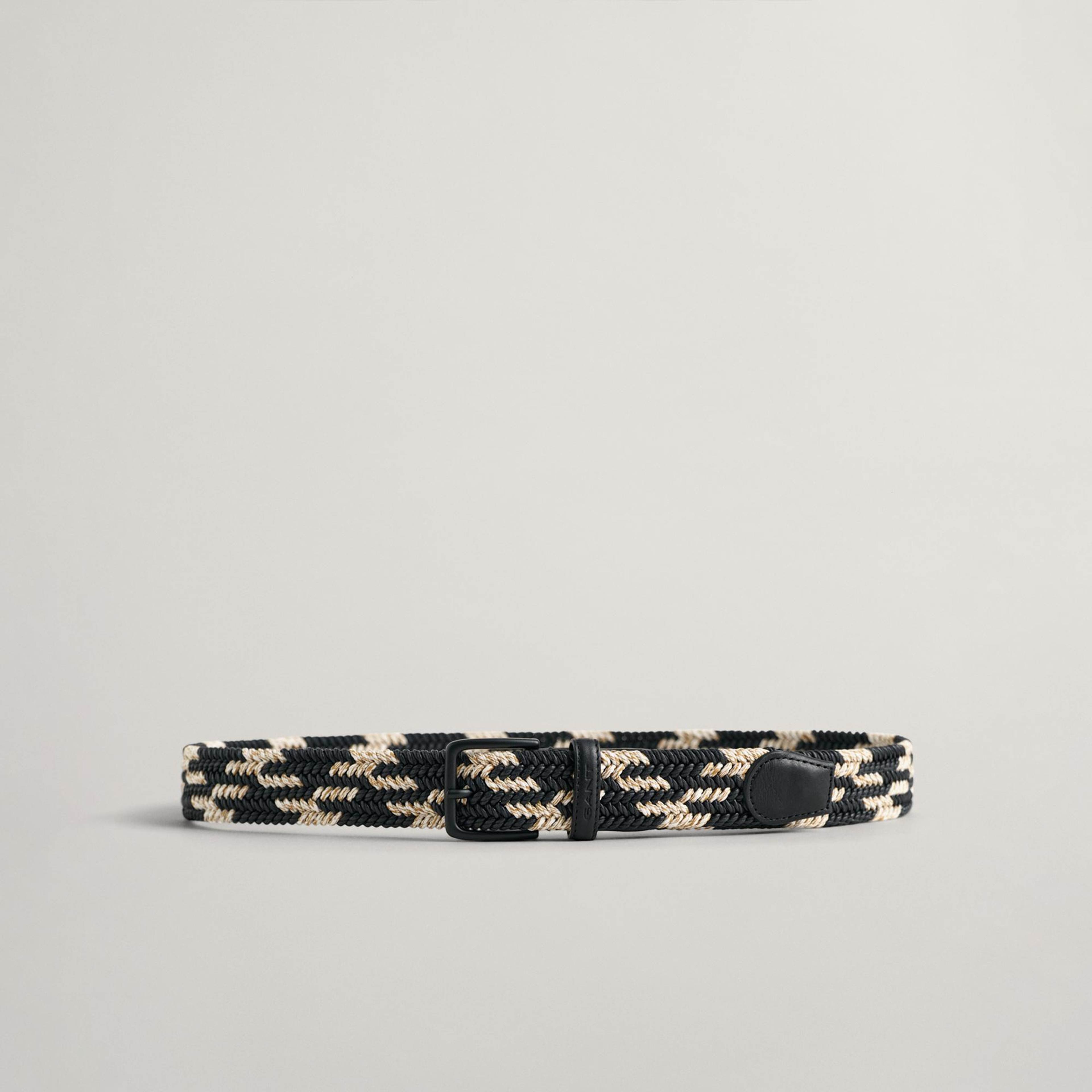 GANT Erkek Siyah Desenli Kemer