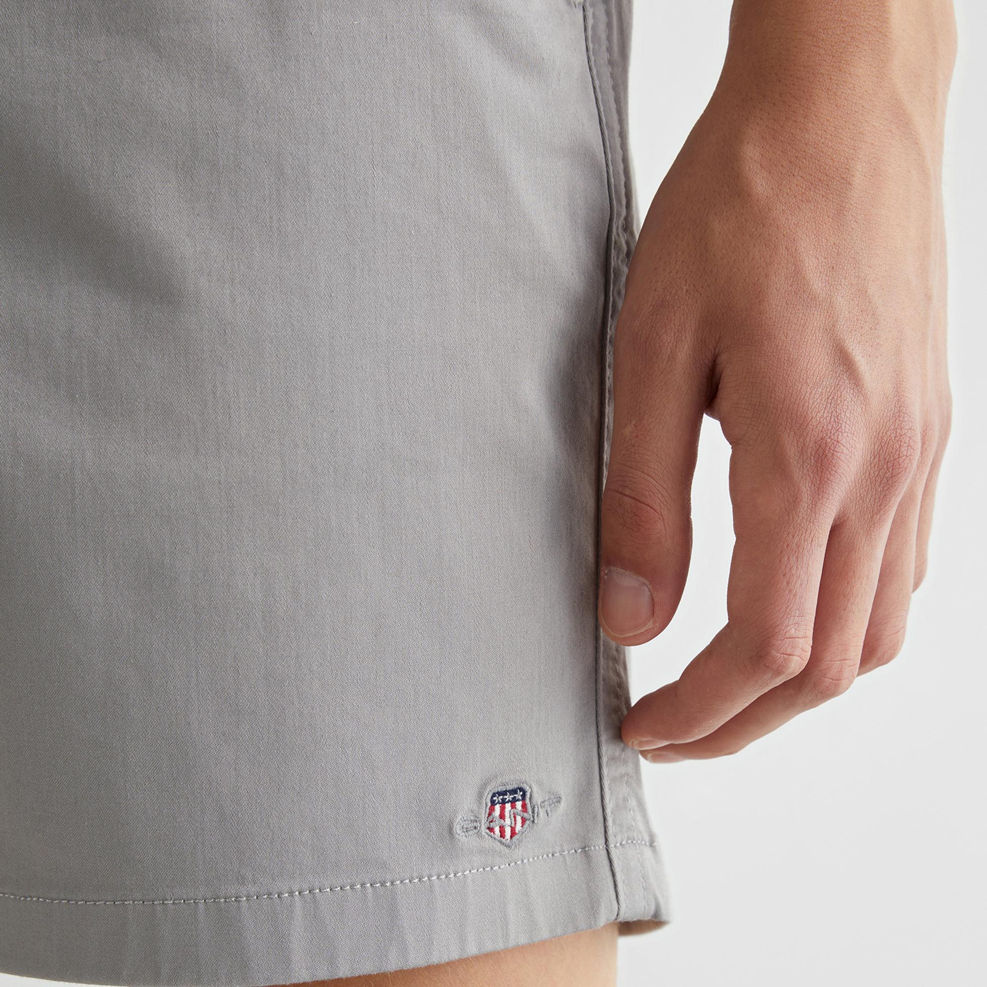 GANT Erkek Gri Regular Fit Şort