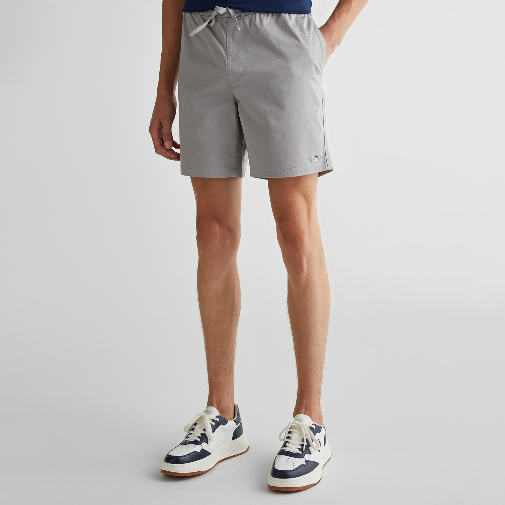 GANT Erkek Gri Regular Fit Şort
