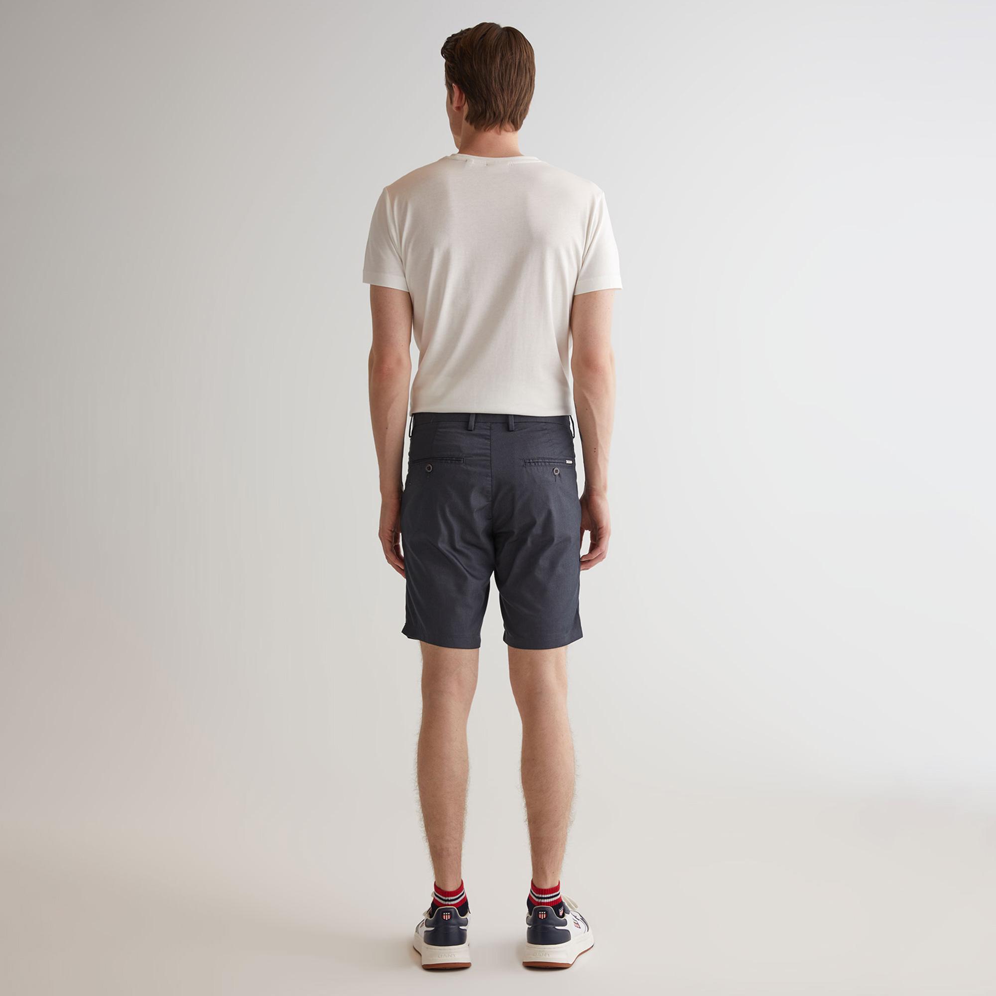 GANT Erkek Gri Slim Fit Şort