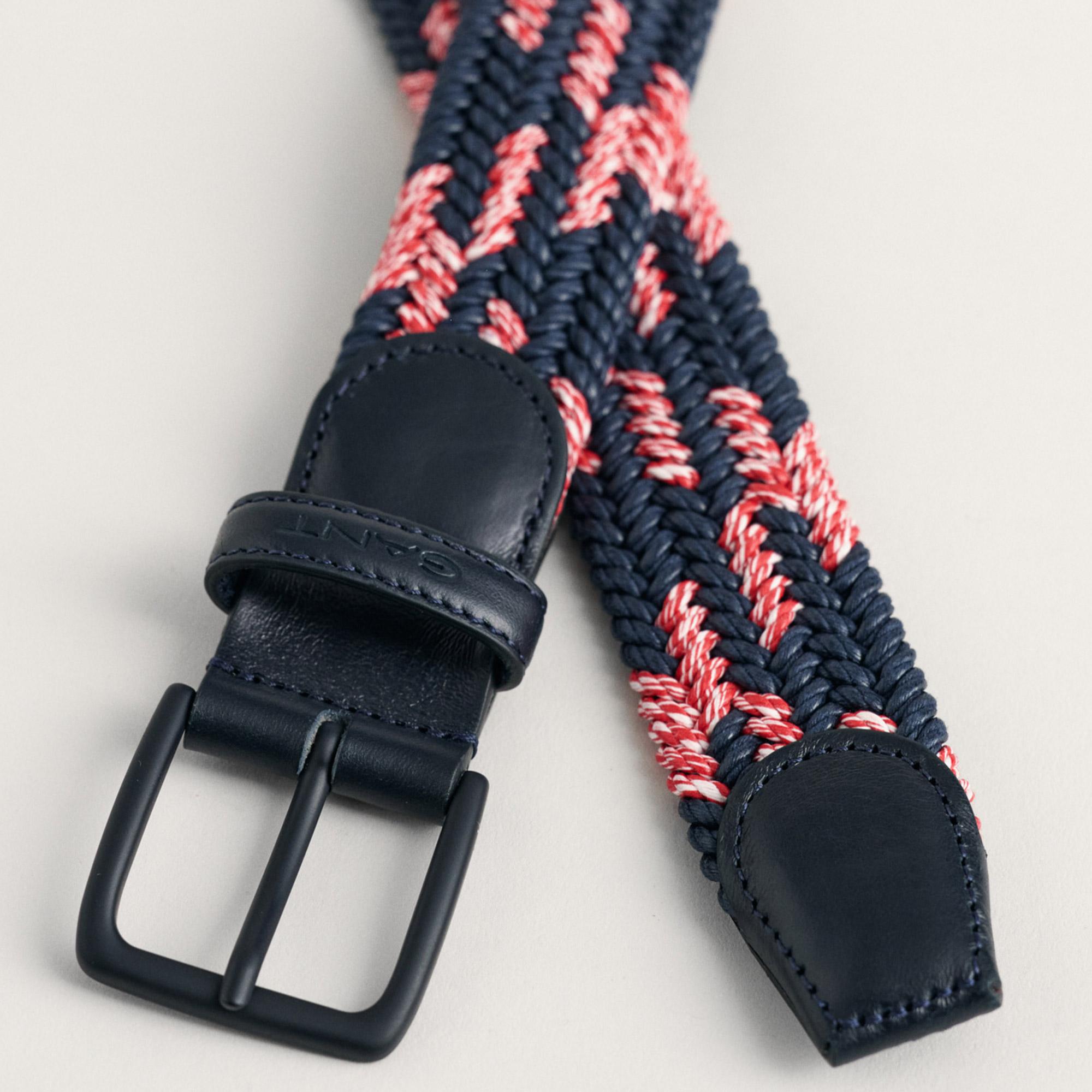 GANT Erkek Lacivert Desenli Kemer