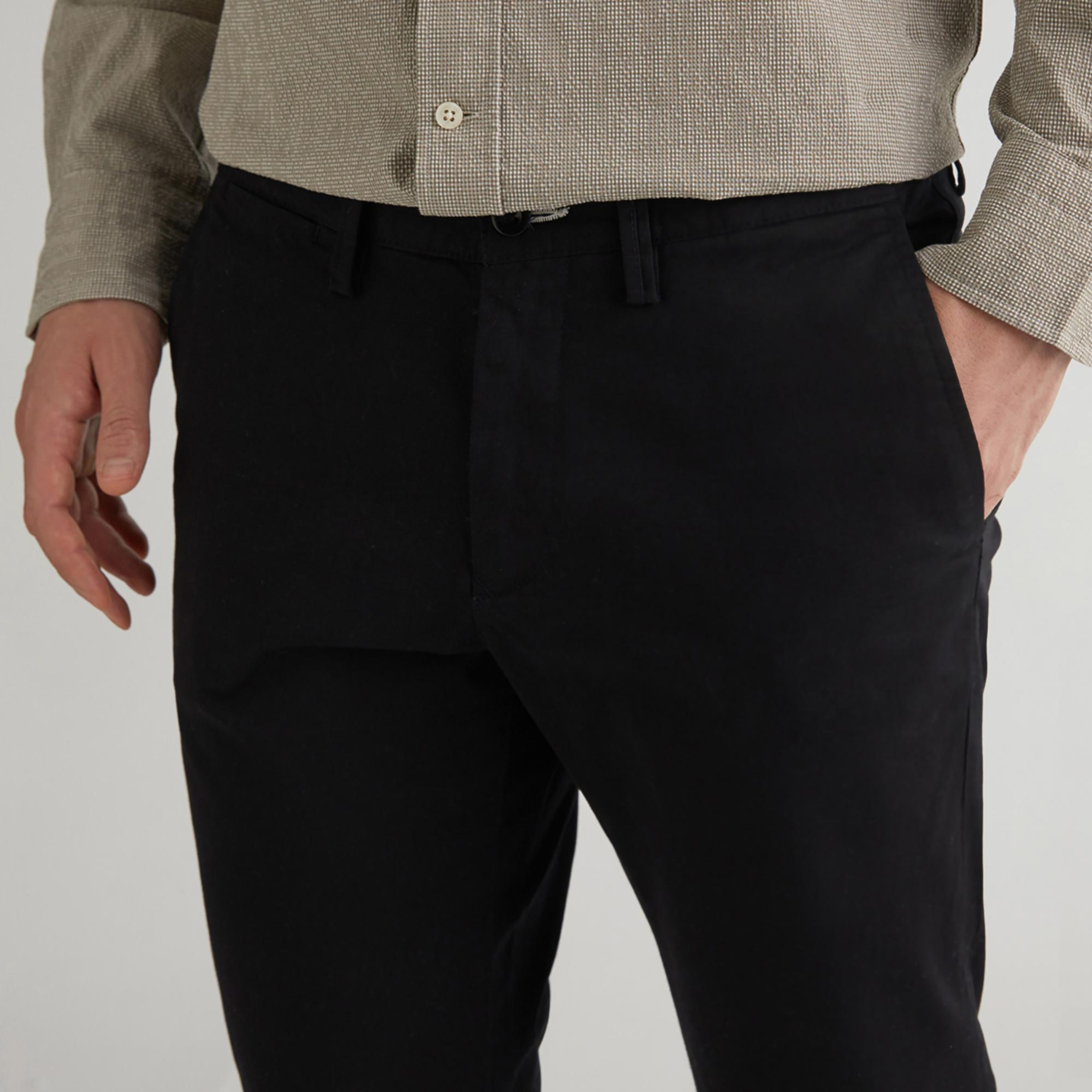 GANT Erkek Siyah Slim Fit Chino Pantolon
