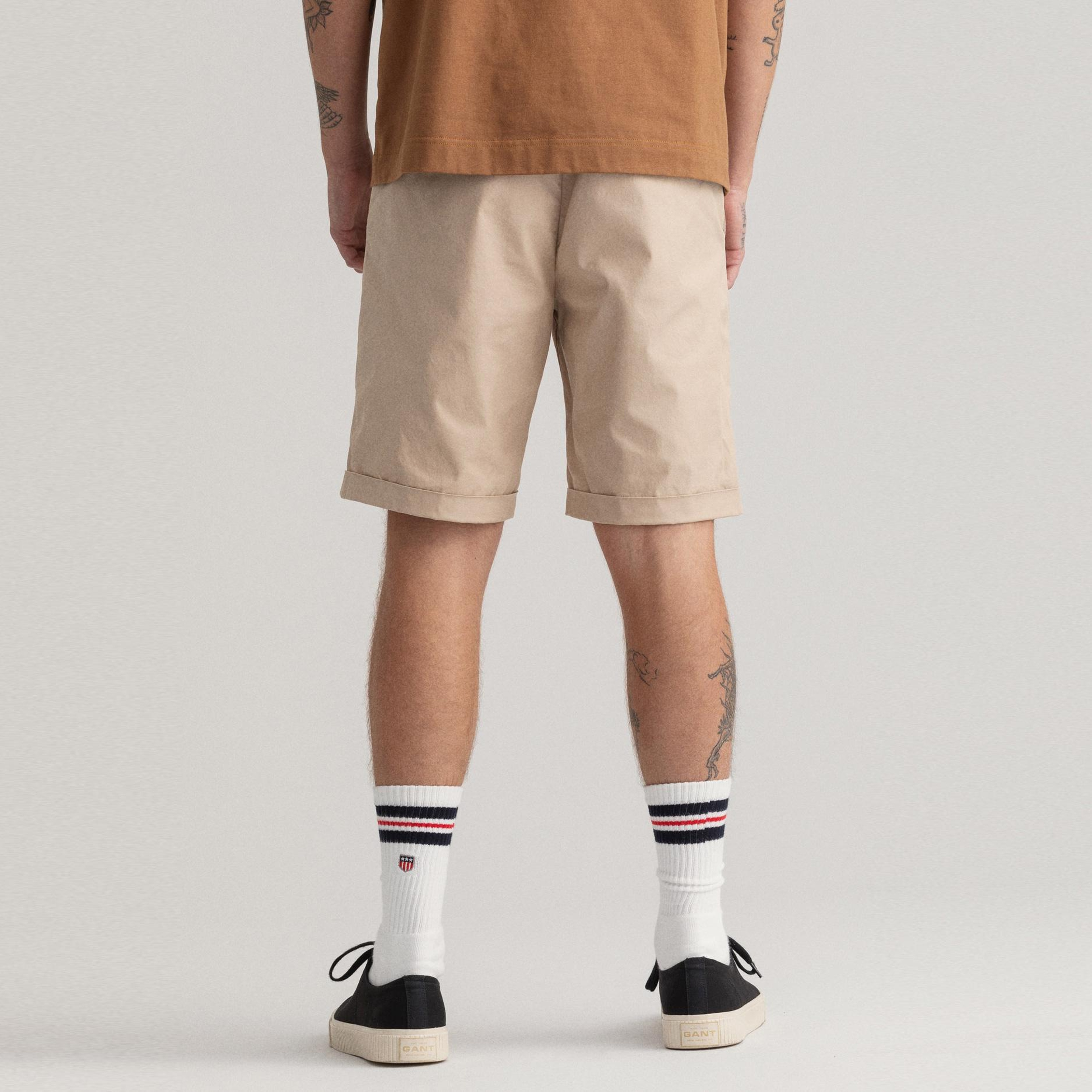 GANT Erkek Bej Regular Fit Şort