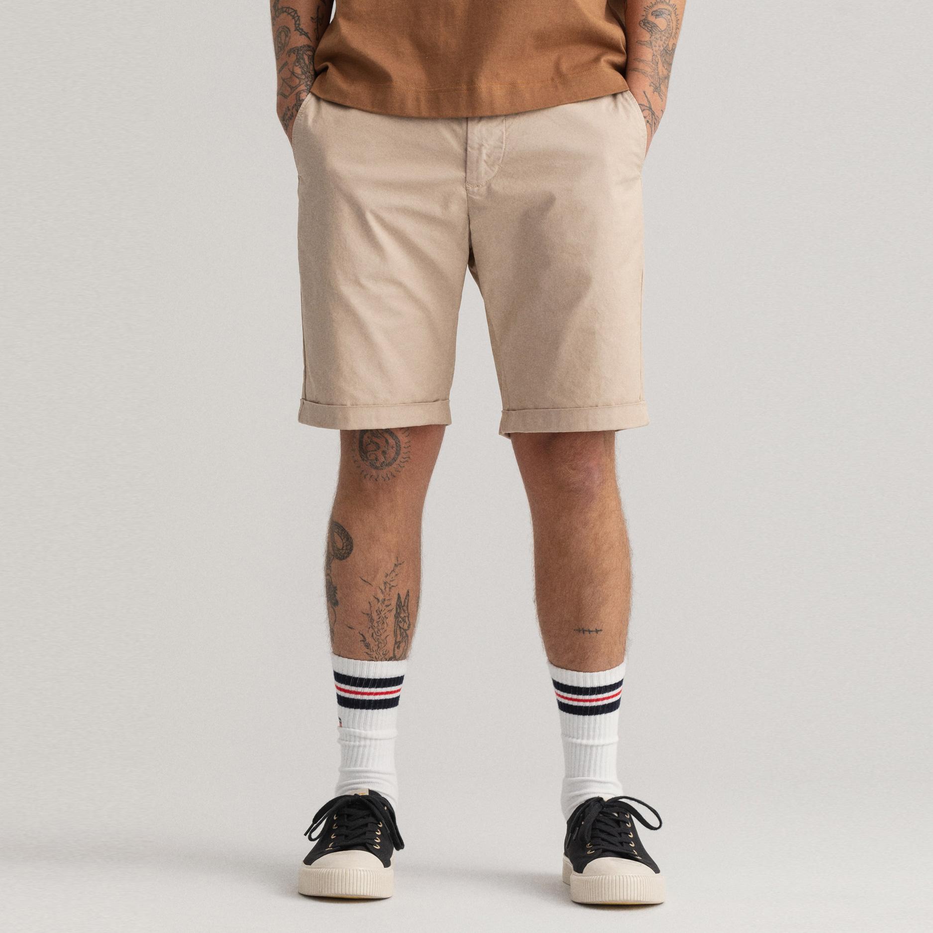 GANT Erkek Bej Regular Fit Şort