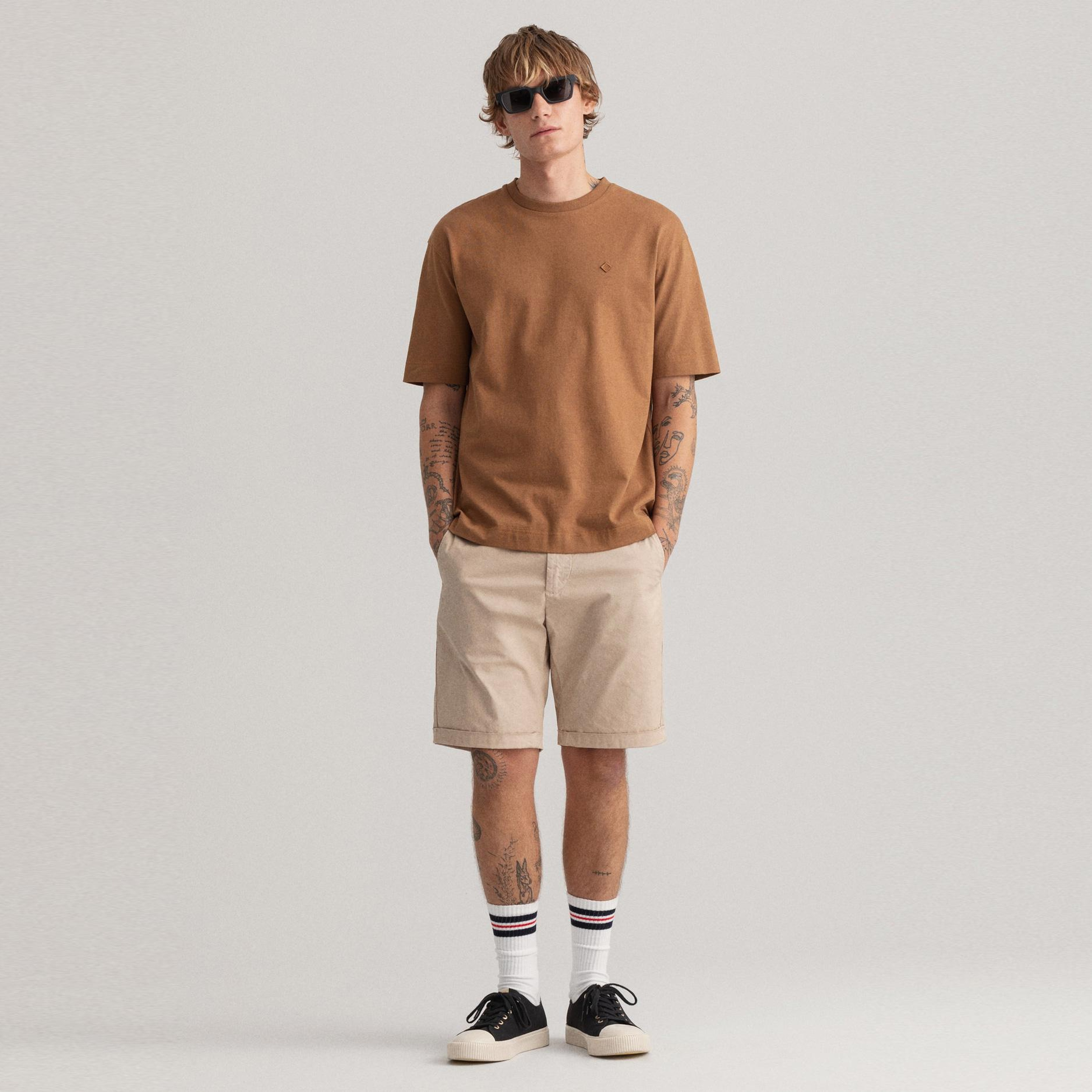 GANT Erkek Bej Regular Fit Şort