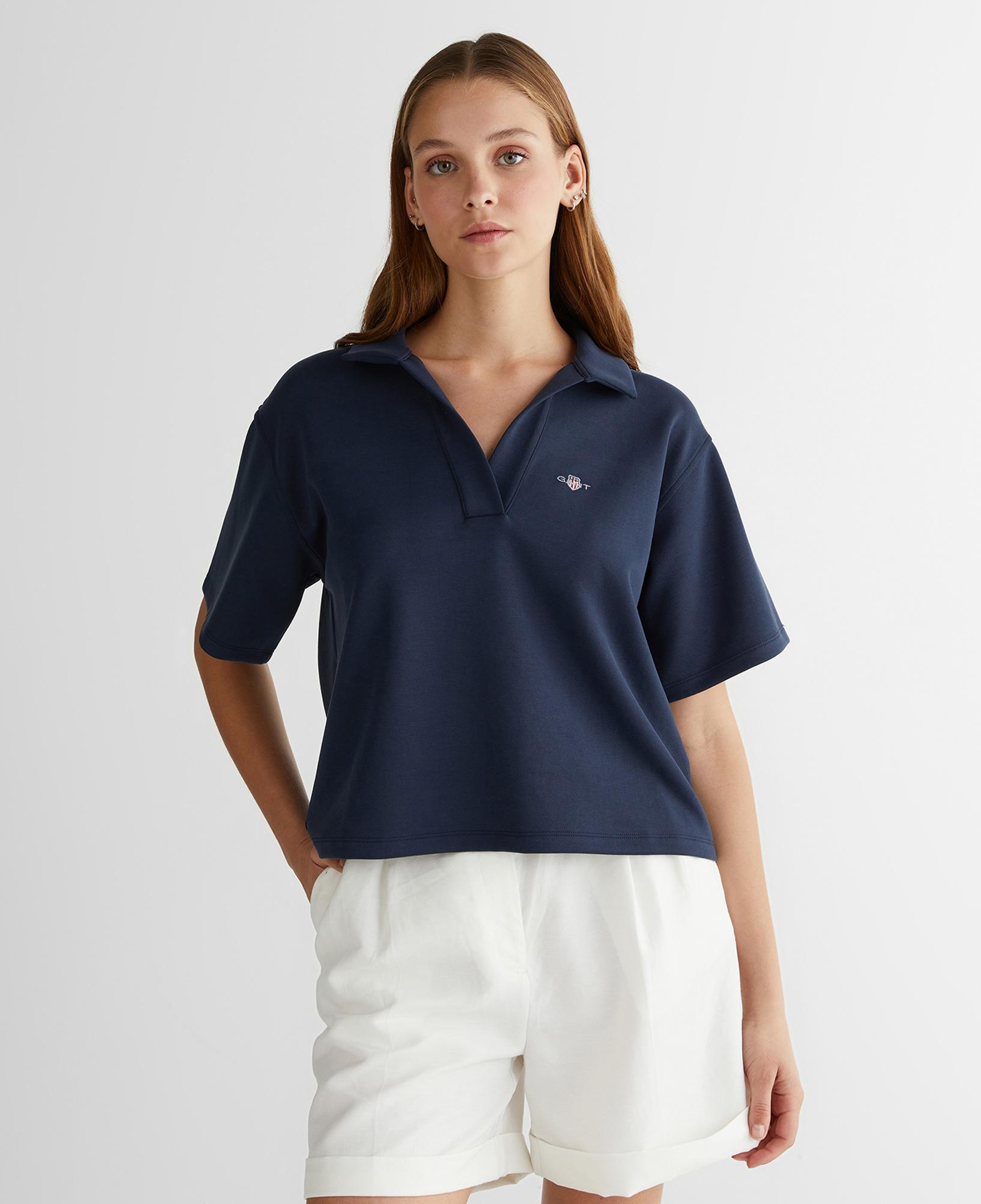 GANT Kadın Lacivert Logolu Polo