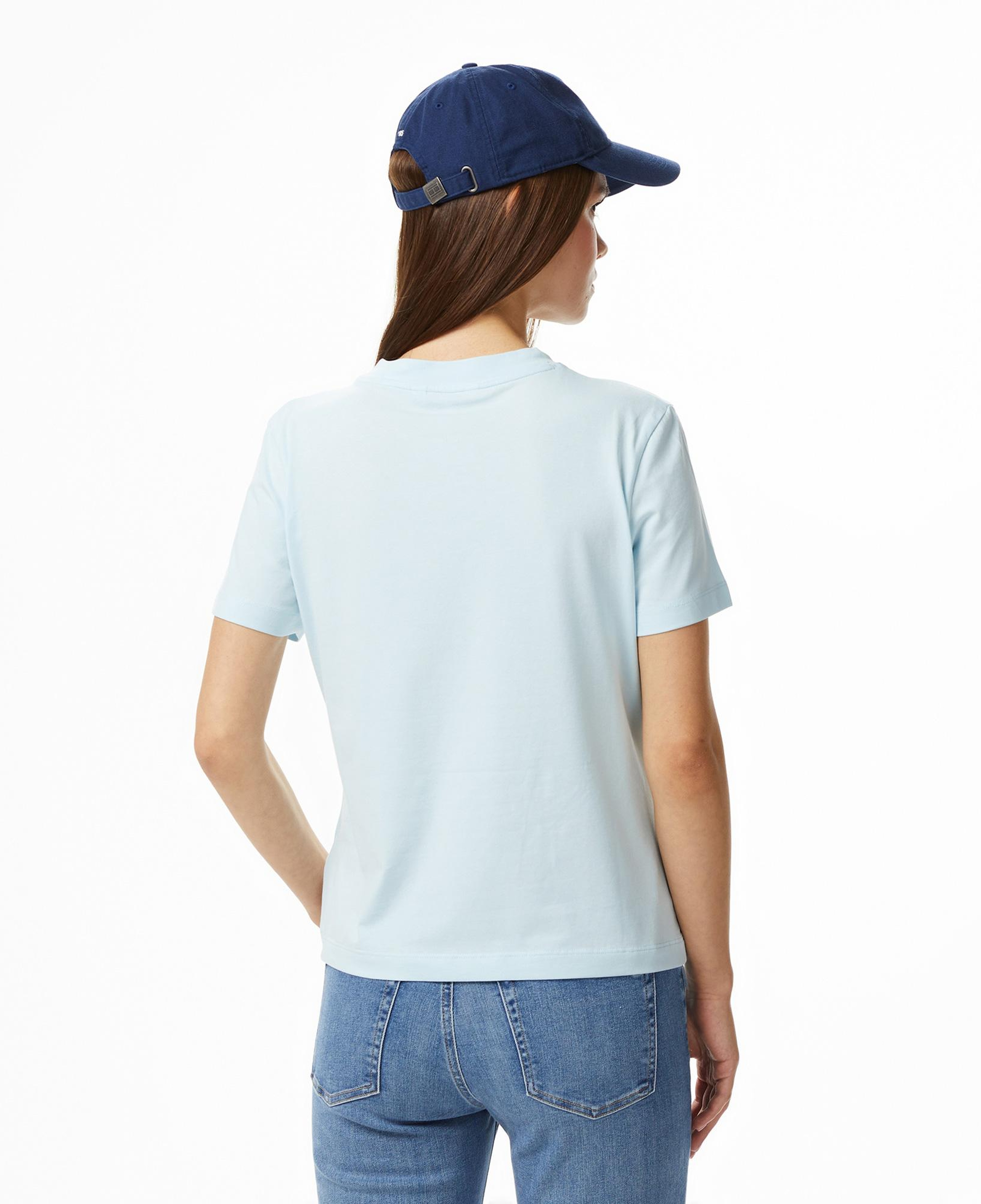 Tommy Hilfiger Script Kadın Mavi T-Shirt