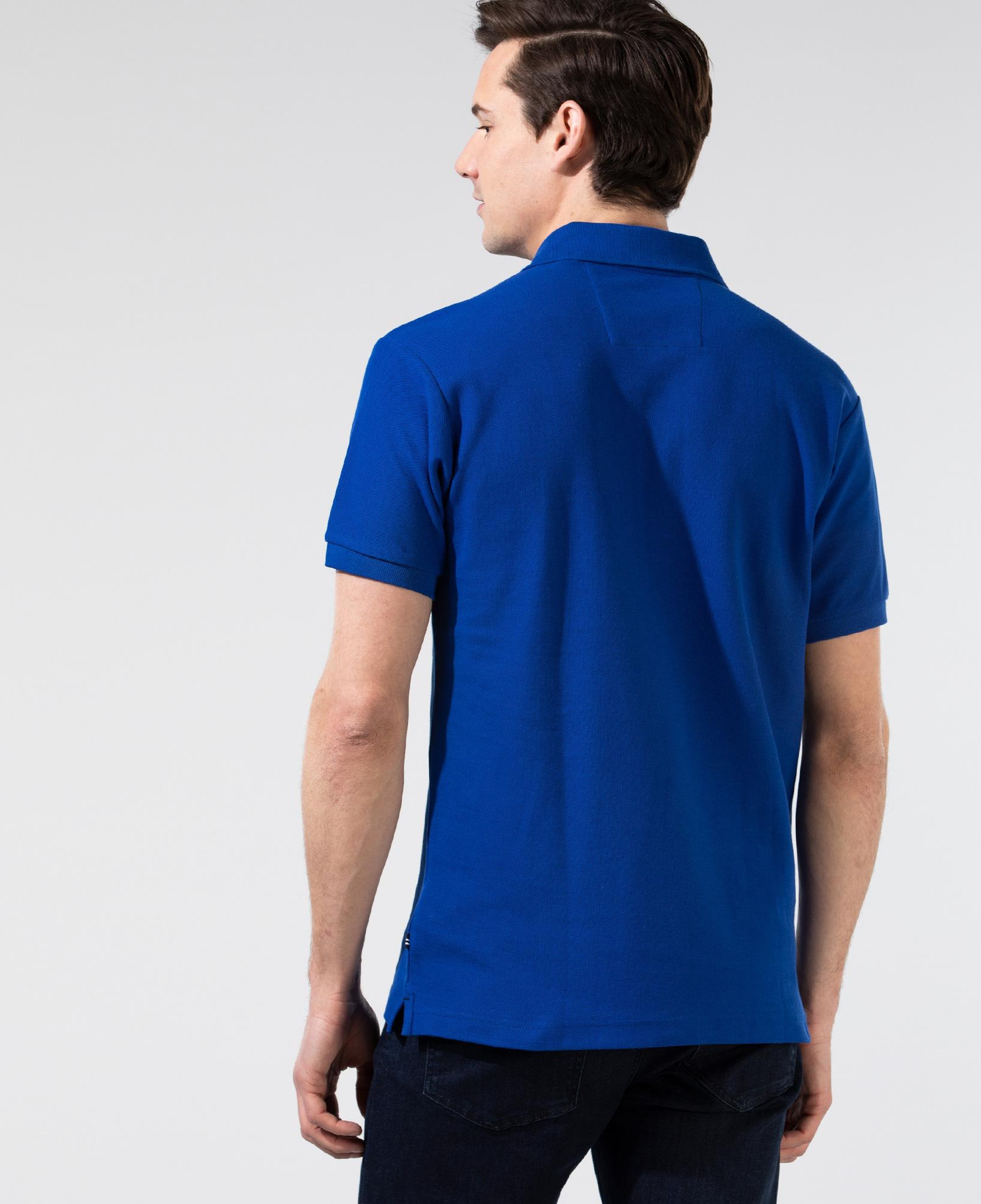 Nautica Erkek Classic Fit Mavi Kısa Kollu Polo Yaka T-Shirt